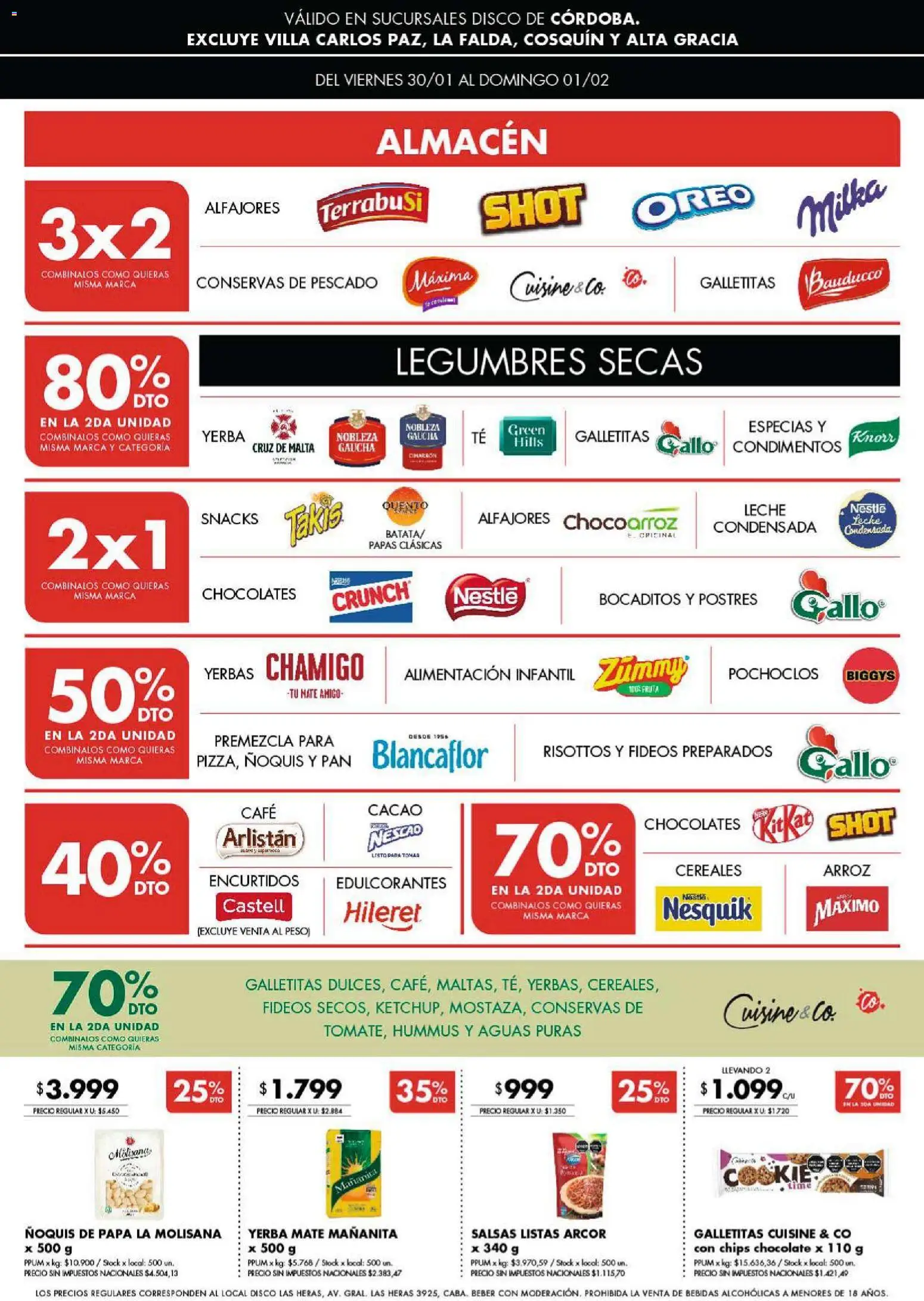 Disco - Ofertas | Córdoba │ válido desde el 29.01.2026 | Página: 2 | Productos: Papa, Yerba, Pan, Fideos