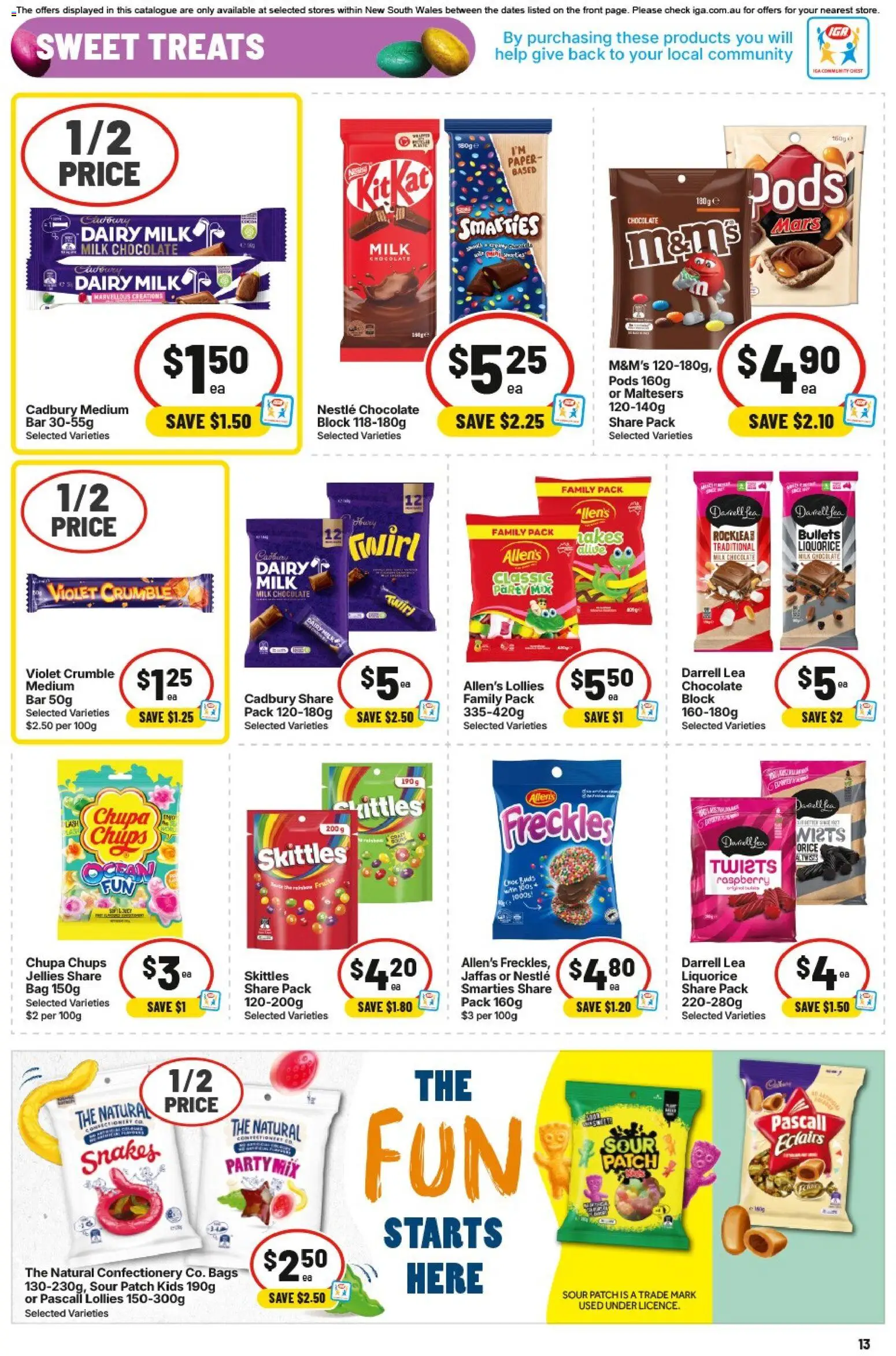 IGA catalogue - valid from 01.04.2026 | Page: 16 | Products: Dairy, Chocolate, Chips, Bag