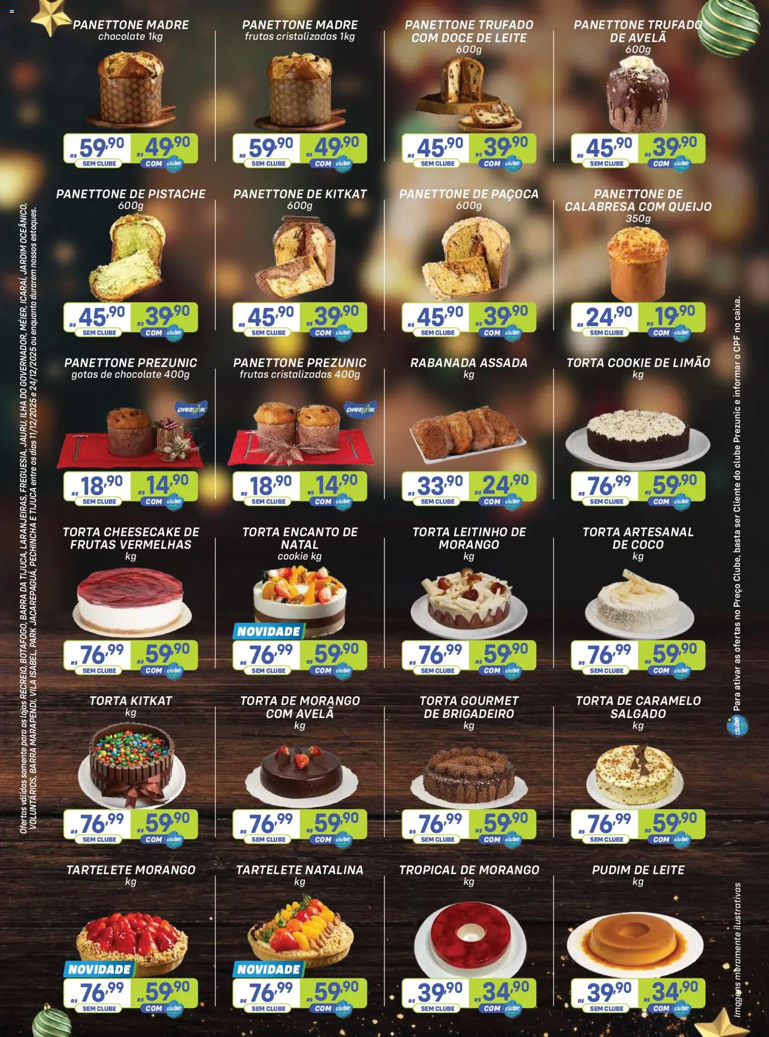 Prezunic Folheto - válido de 11.12.2025 | Página: 5 | Produtos: Pistache, Panettone, Leite, Chocolate