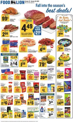 Preview of Food Lion weekly ads valid from 22.10.2025
