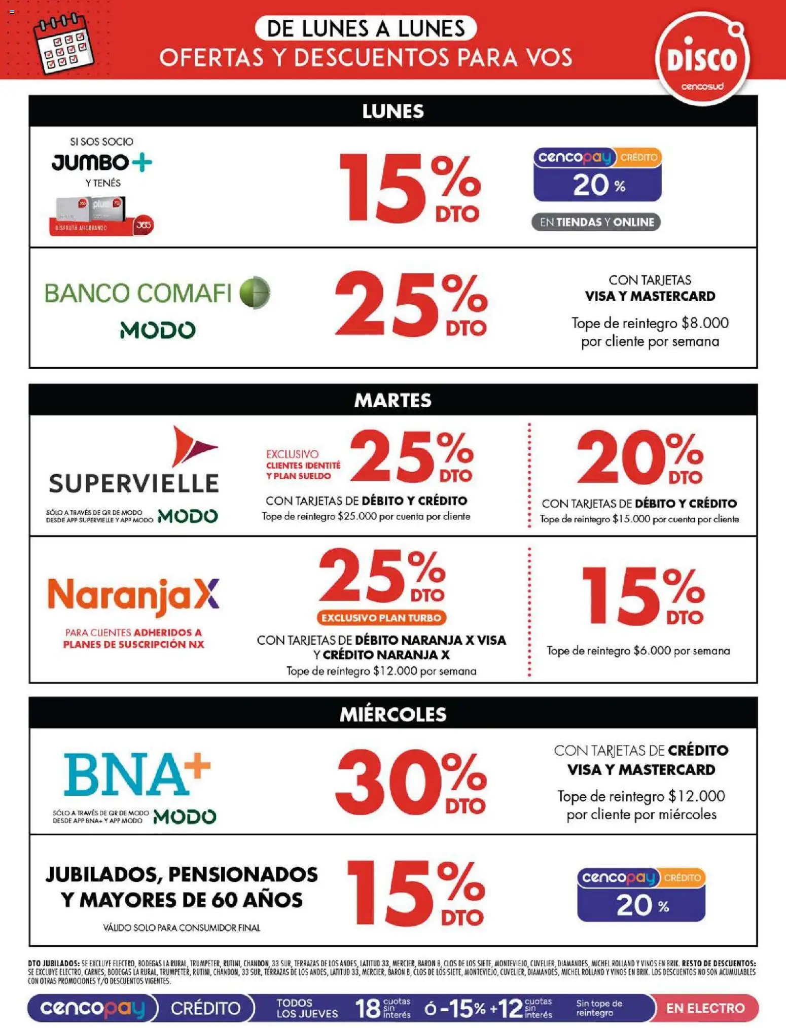 Disco ofertas │ válido desde el 09.01.2026 | Página: 9 | Productos: Disco, Banco