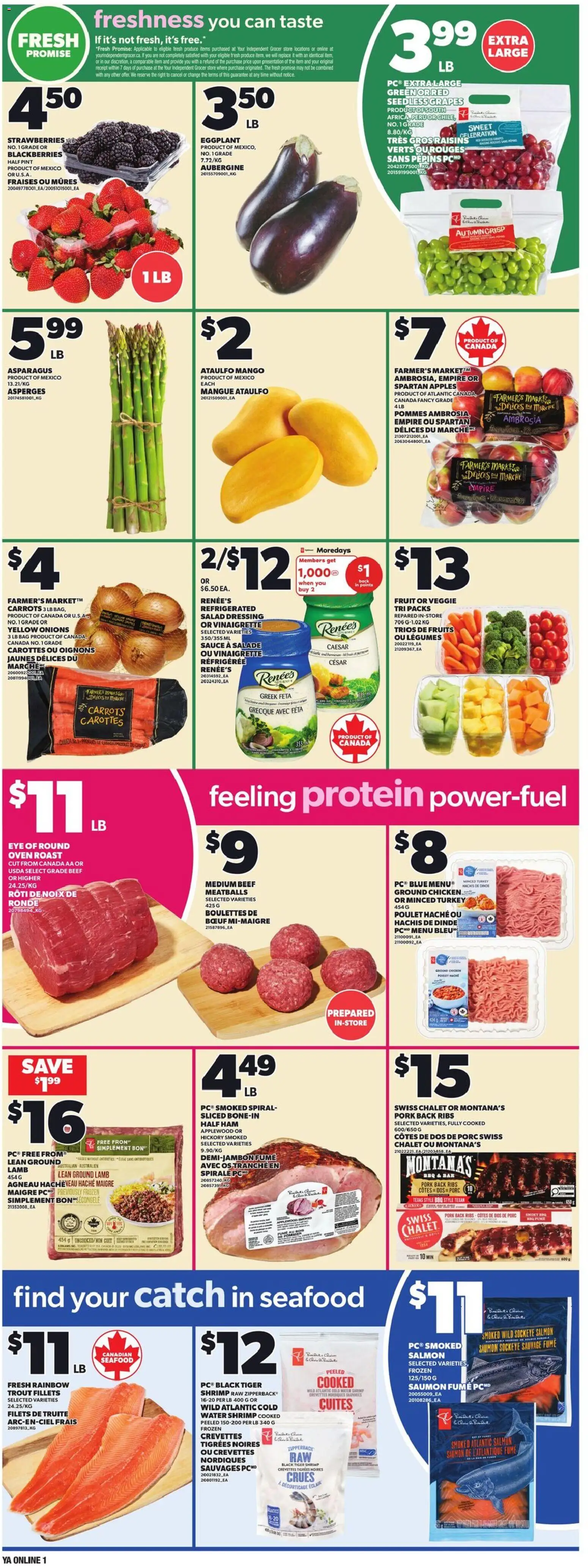 Independent Grocer flyer valid from 19.03.2026 | Page: 3 | Products: Bag, Oven, Chicken, Apples