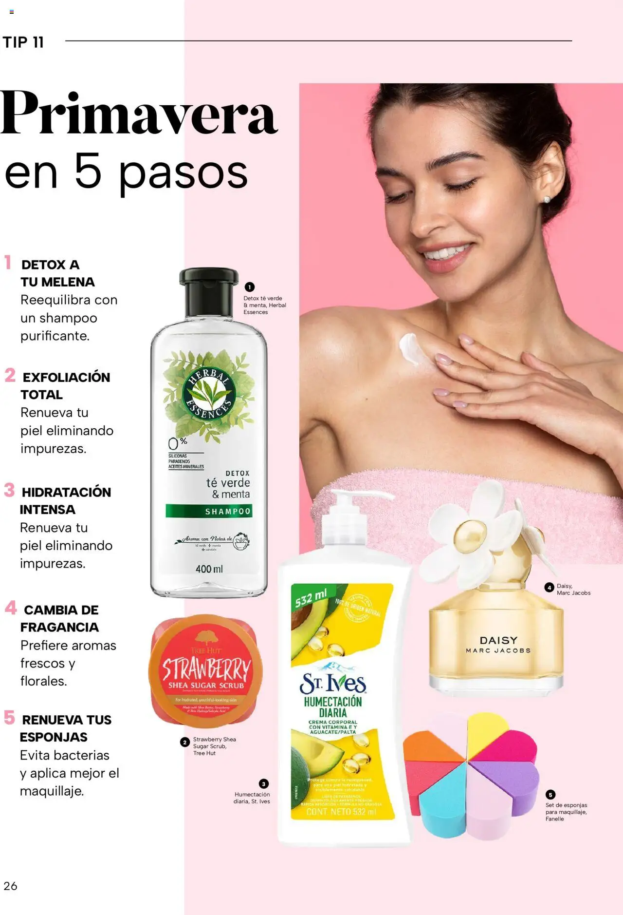 Nuevas ofertas de Chedraui válidas en toda la República Mexicana desde el 02.05.2025. ¡Encuentra las mejores ofertas en Chedraui folleto Vive Bella! | Página: 26 | Productos: Crema, Té, Perfume, Fragancia