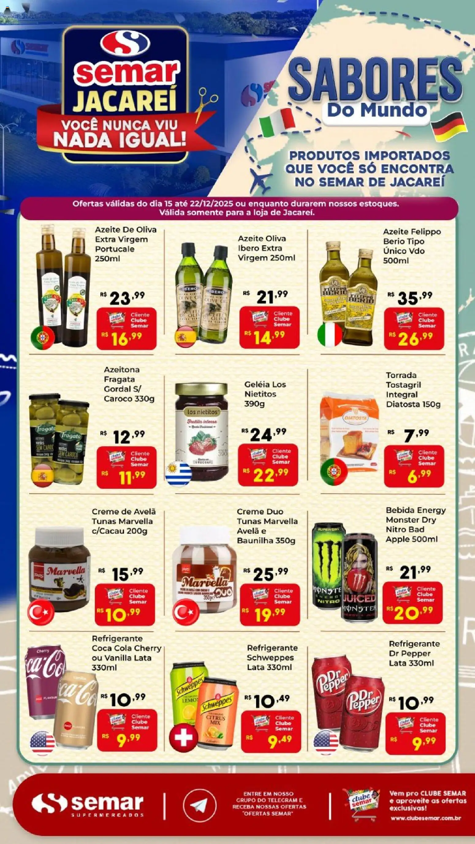 Semar Supermercado Folheto - válido de 15.12.2025 | Página: 2 | Produtos: Cola, Geleia, Azeite, Creme de avelã