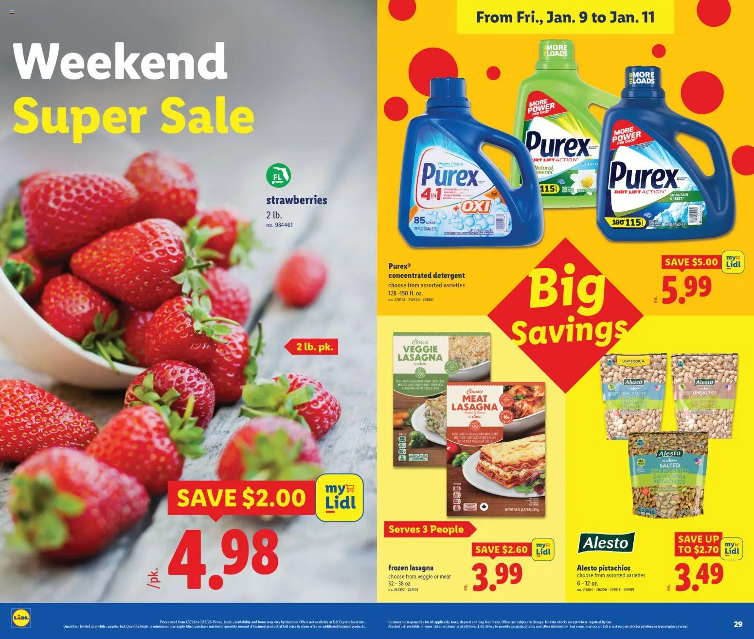 Lidl Weekly Ad - valid from 07.01.2026 | Page: 15 | Products: Detergent, Strawberries, Bag