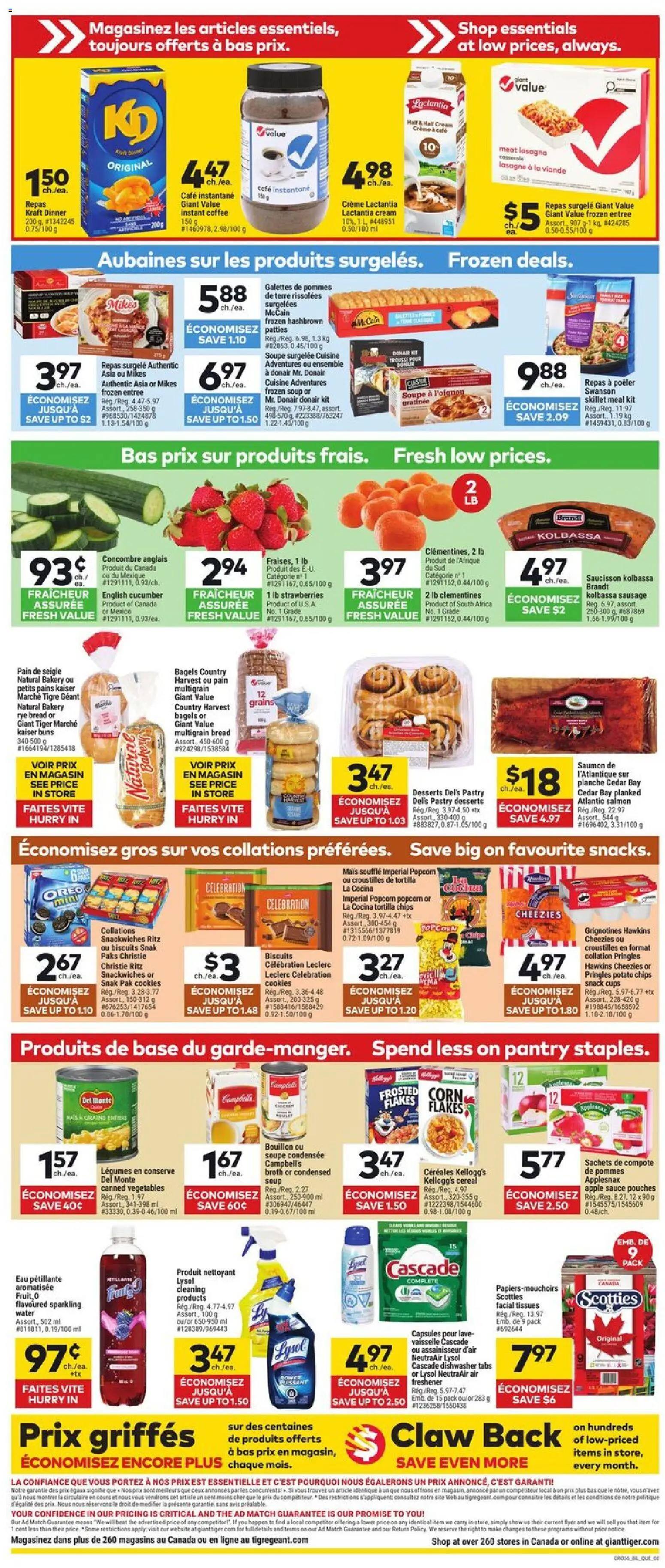 Giant Tiger flyer valid from 08.04.2026 | Page: 2 | Products: Cream, Flakes, Dishwasher, Coffee