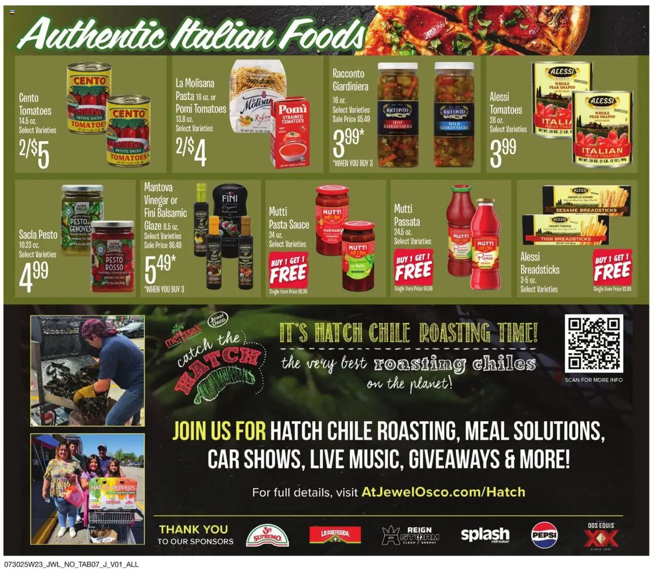 Jewel Osco Jewel-Osco - ORG - valid from 30.07.2025 | Page: 7 | Products: Vinegar, Tomatoes, Pasta, Sauce