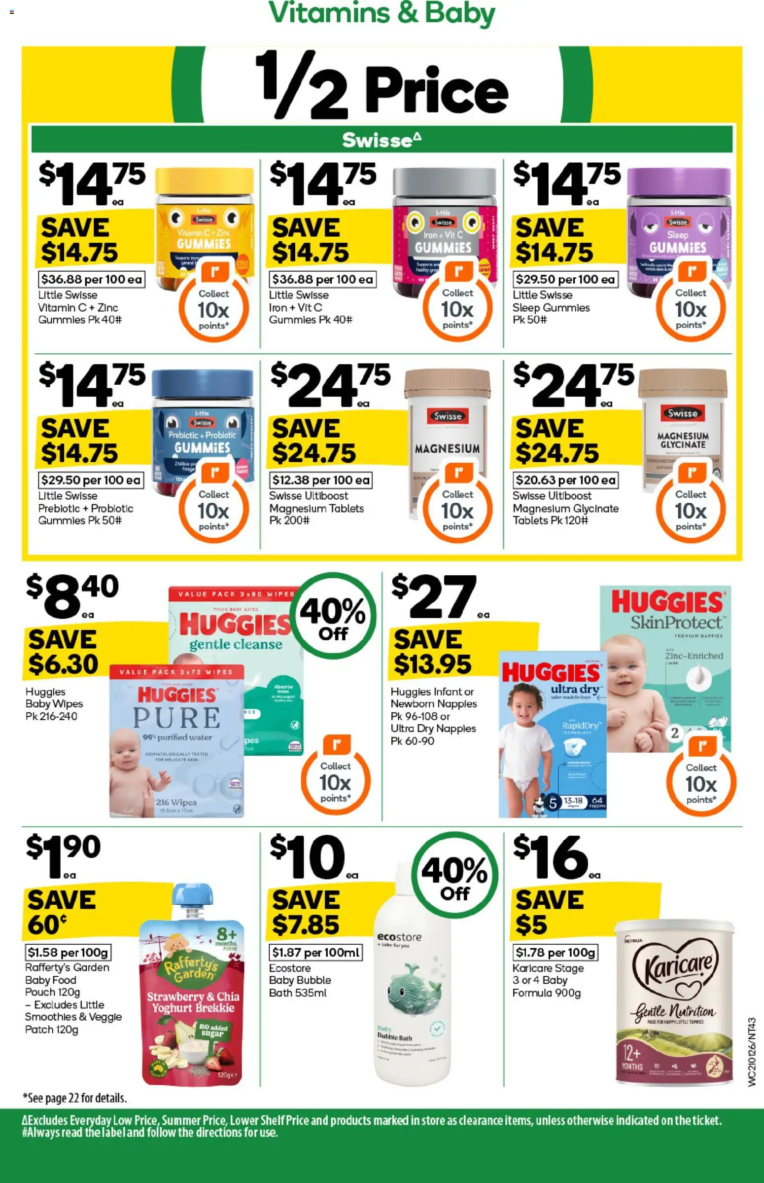 Woolworths catalogue - valid from 21.01.2026 | Page: 43 | Products: Bath, Yoghurt, Water, Sugar