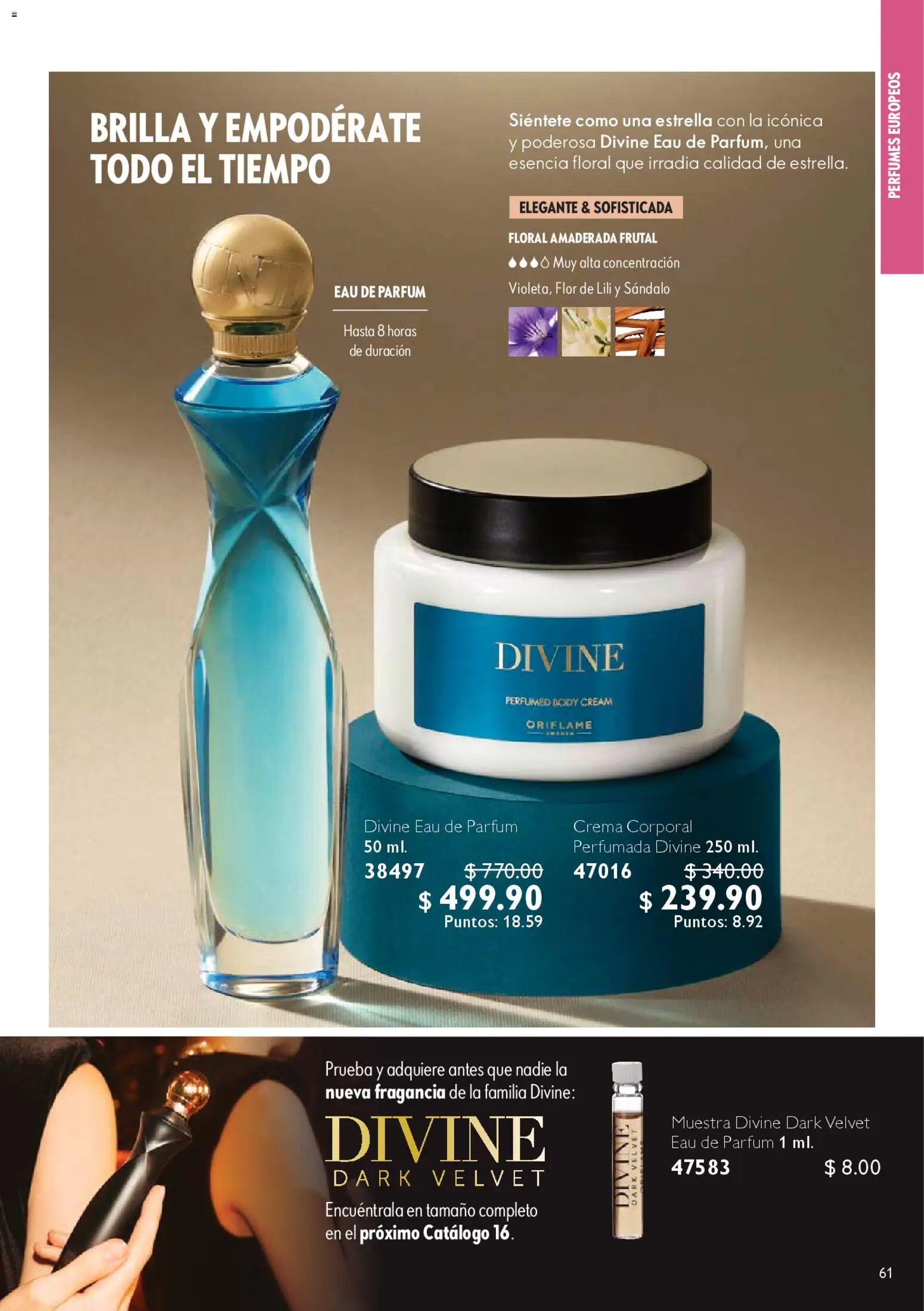 Nuevas ofertas de Oriflame válidas en toda la República Mexicana desde el 25.10.2025. ¡Encuentra las mejores ofertas en Oriflame Buen Fin! | Página: 61 | Productos: Crema, Body, Fragancia, Crema corporal