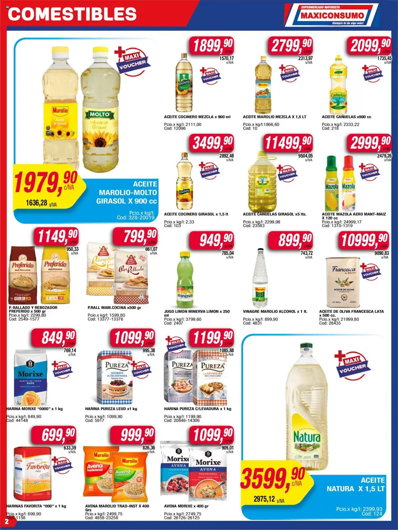 Maxiconsumo ofertas │ válido desde el 23.06.2025 | Página: 2 | Productos: Limón, Jugo, Té, Pan rallado