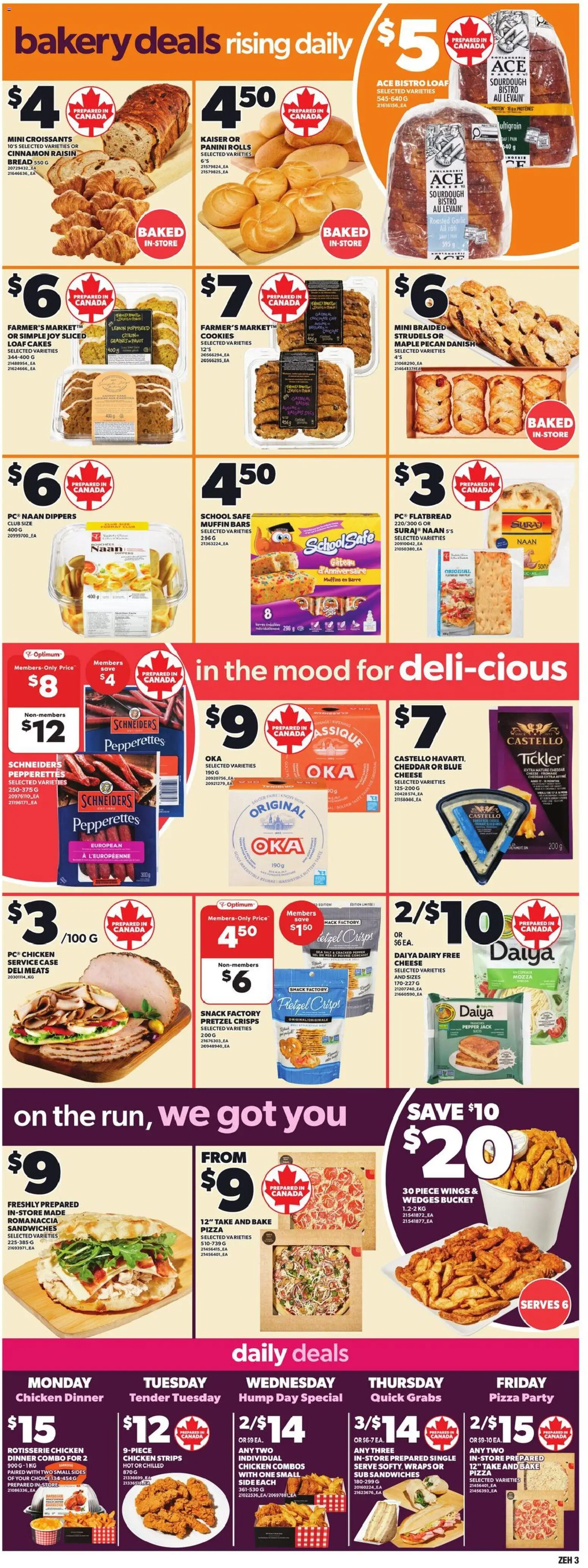 Zehrs flyer valid from 08.01.2026 | Page: 6 | Products: Cheese, Bread, Pizza, Chicken