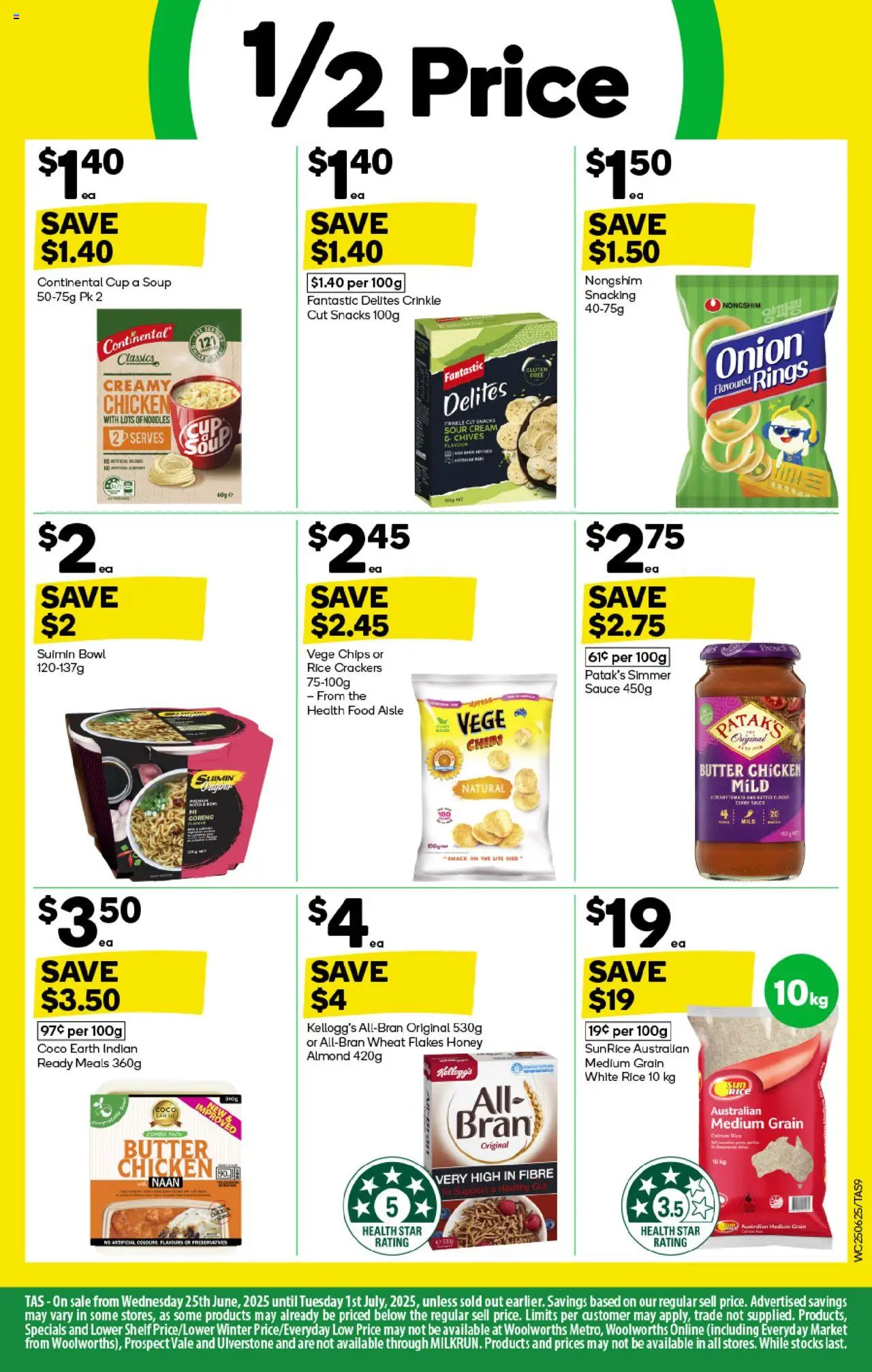 Woolworths catalogue - valid from 25.06.2025 | Page: 9 | Products: Curry, Sour cream, Chips, Cream