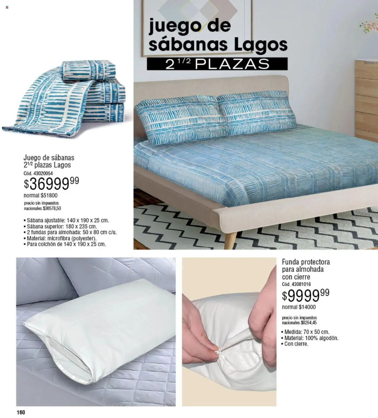 Millanel - Catálogo │ válido desde el 20.10.2025 | Página: 160 | Productos: Sabanas, Colchón, Almohada