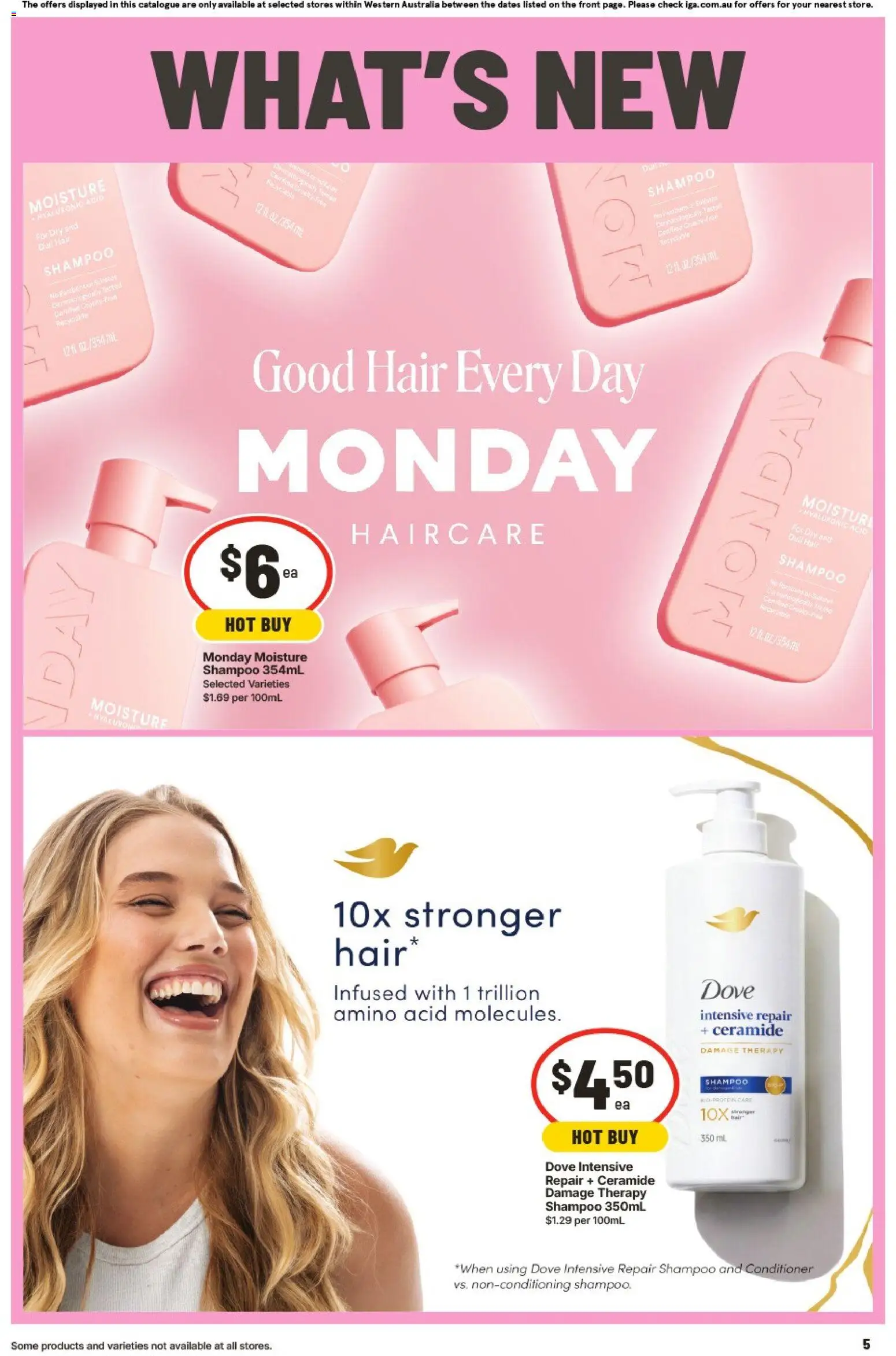 IGA catalogue - valid from 22.04.2026 | Page: 5 | Products: Dairy, Coffee, Pasta, Sauce