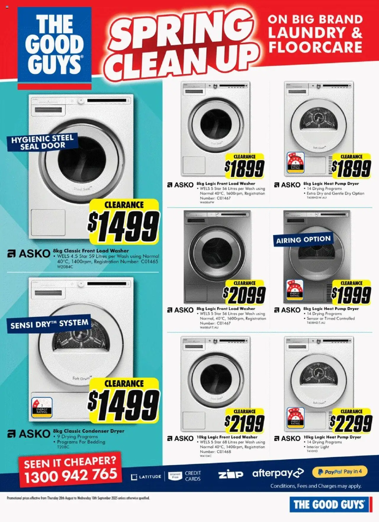 The Good Guys catalogue - valid from 27.08.2025 | Page: 20 | Products: Door, Light, Laundry, Washer