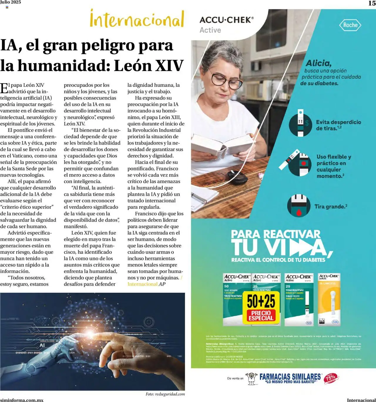 Nuevas ofertas de Farmacias Similares válidas en toda la República Mexicana desde el 01.07.2025. ¡Encuentra las mejores ofertas en Farmacias Similares catálogo! | Página: 15 | Productos: Papa, Flexible, Sobre