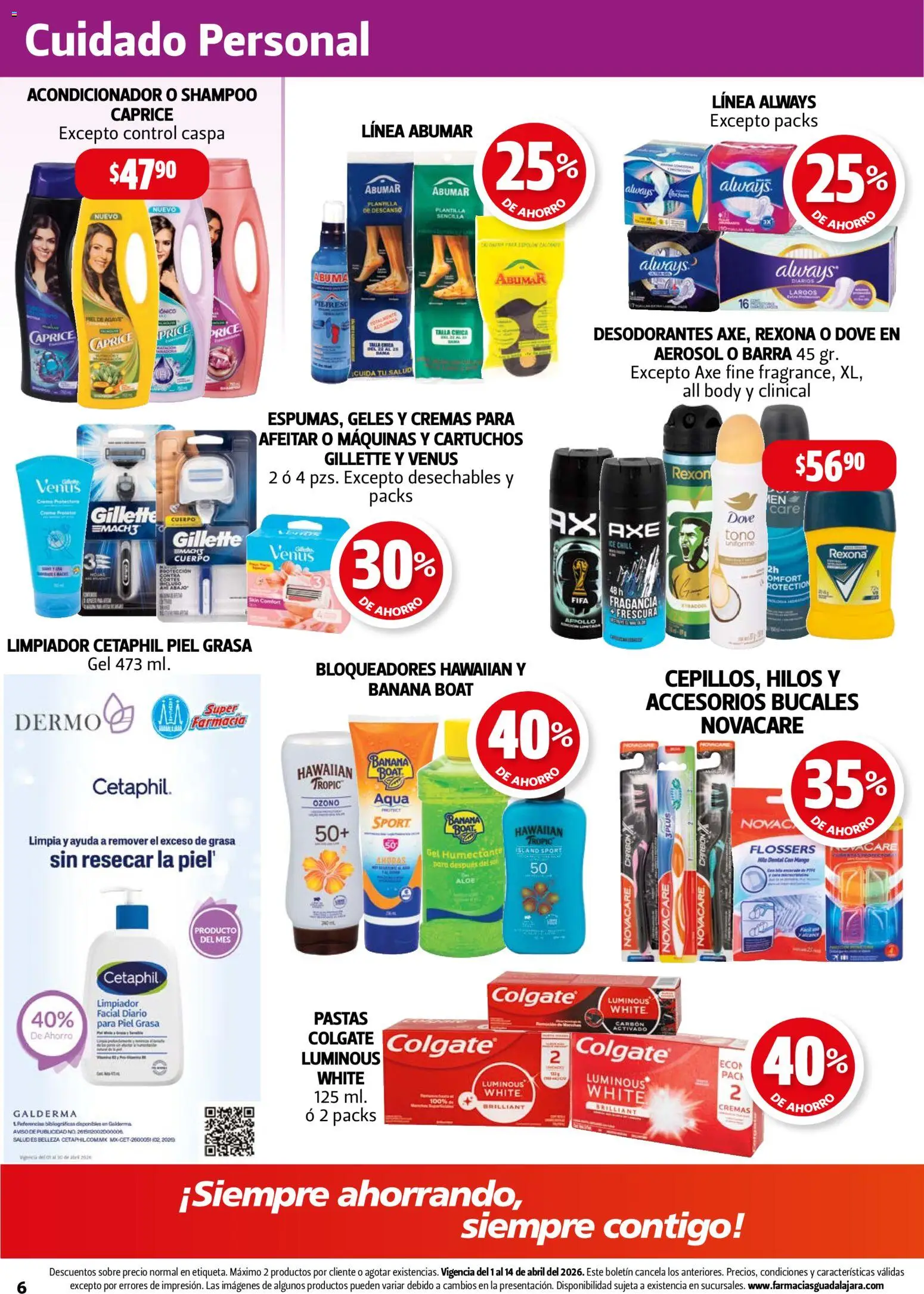 Nuevas ofertas de Farmacia Guadalajara válidas en toda la República Mexicana desde el 01.04.2026. ¡Encuentra las mejores ofertas en Farmacia Guadalajara catálogo! | Página: 6