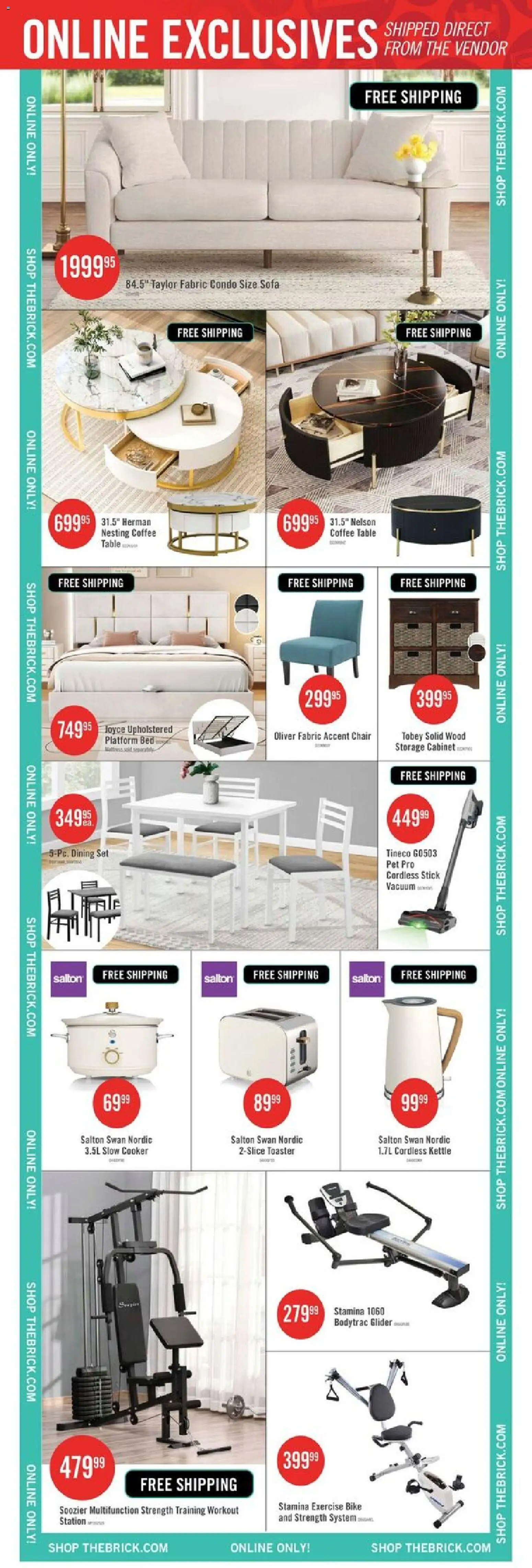 The Brick flyer valid from 13.01.2026 | Page: 17 | Products: Cooker, Bed, Table, Cabinet