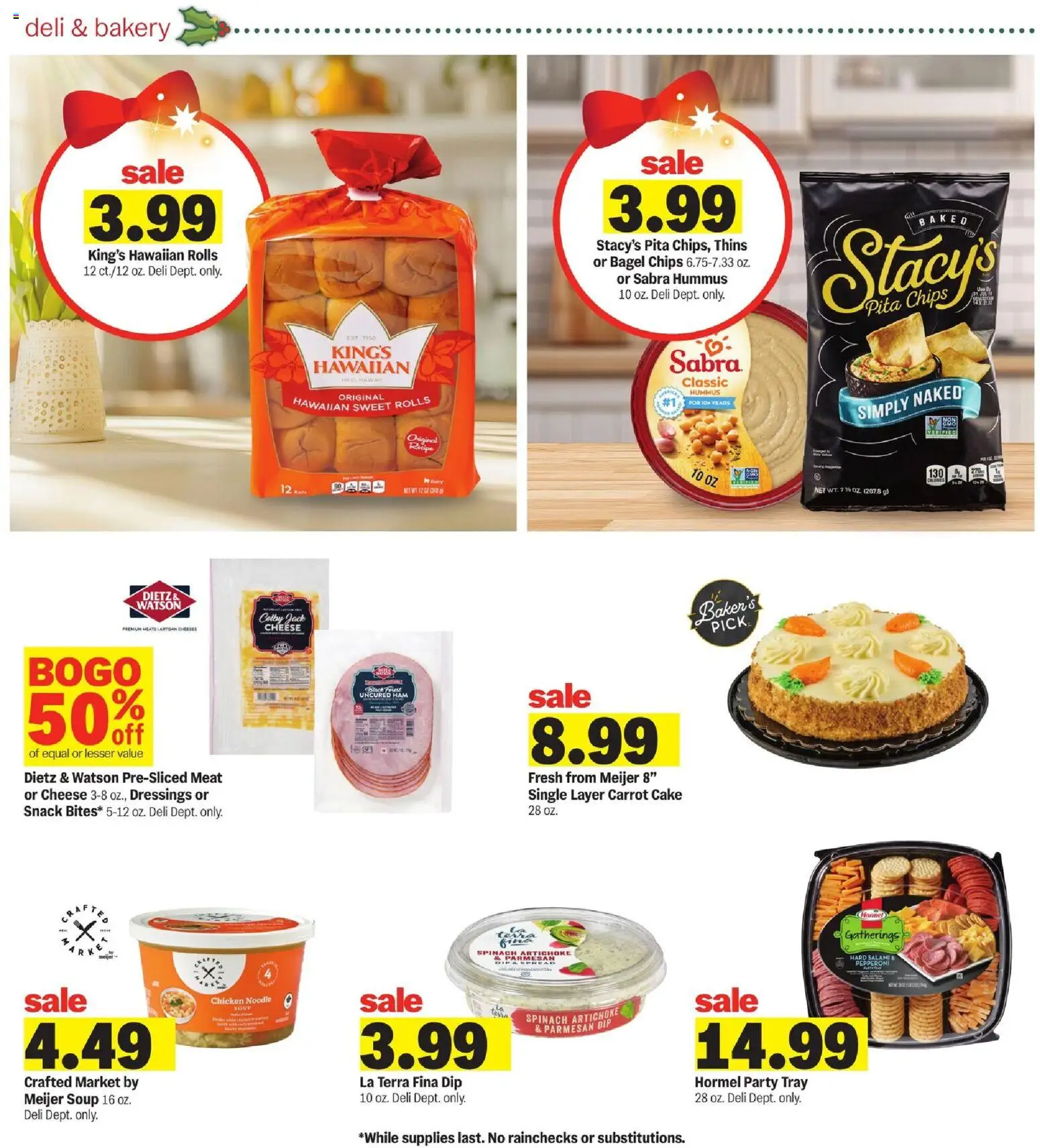 Meijer Weekly Ad - valid from 12.11.2025 | Page: 7 | Products: Bakery, Salami, Chips, Carrot