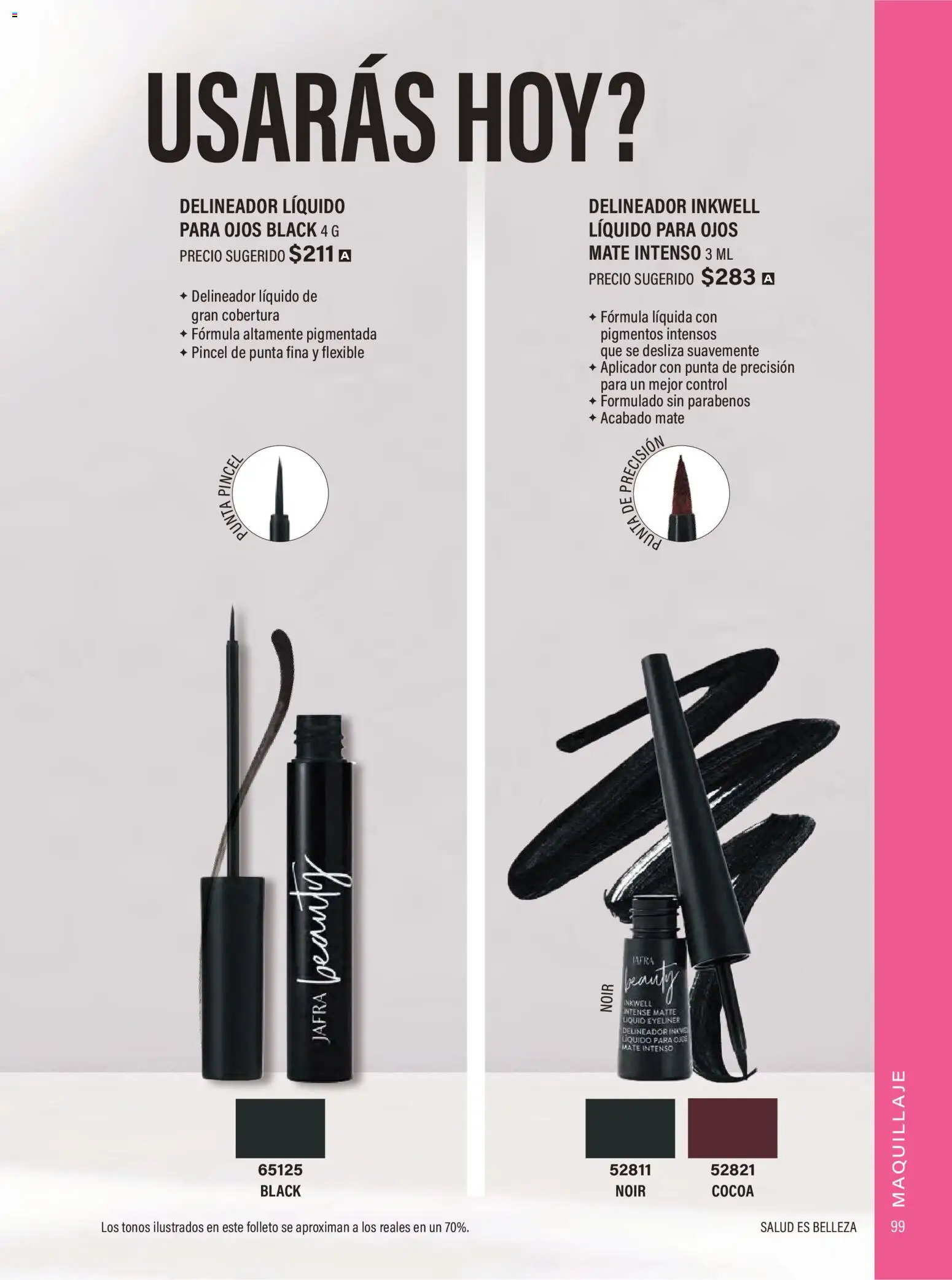 Nuevas ofertas de JAFRA válidas en toda la República Mexicana desde el 01.02.2026. ¡Encuentra las mejores ofertas en JAFRA catálogo Organizador de Ventas! | Página: 97 | Productos: Flexible, Mate, Maquillaje, Delineador