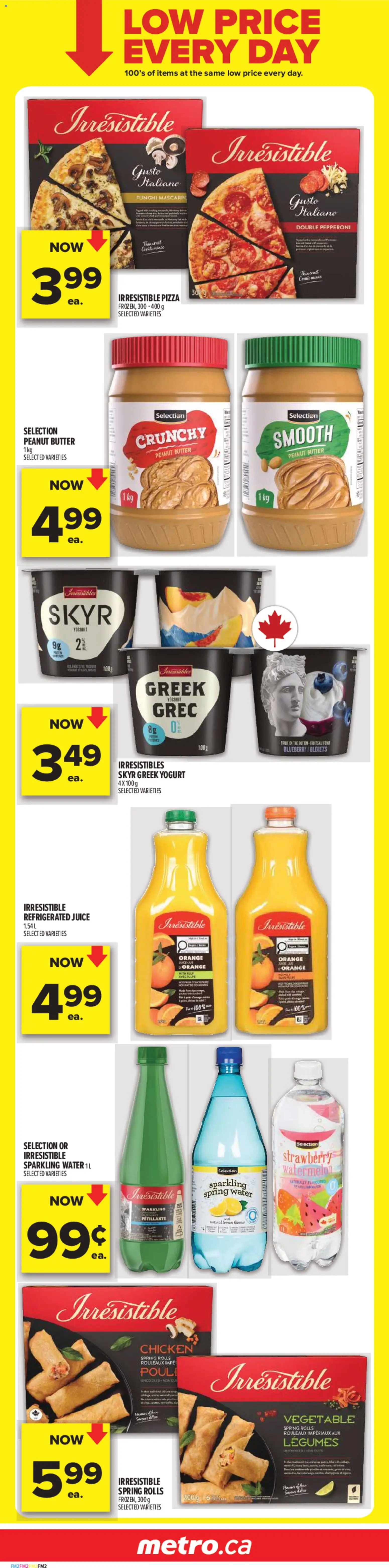 Metro flyer valid from 19.02.2026 | Page: 3 | Products: Butter, Pizza, Juice, Chicken