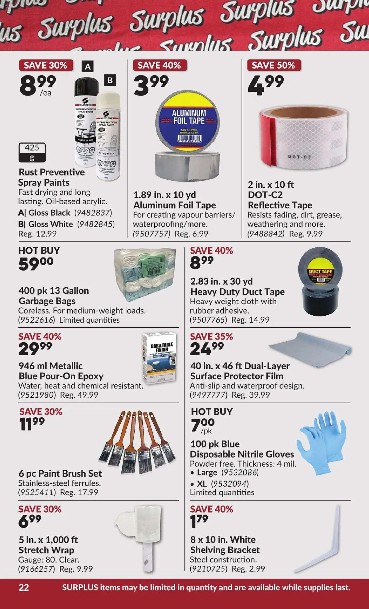 Princess Auto flyer valid from 30.12.2025 | Page: 27 | Products: Gloves, Powder, Brush, Table