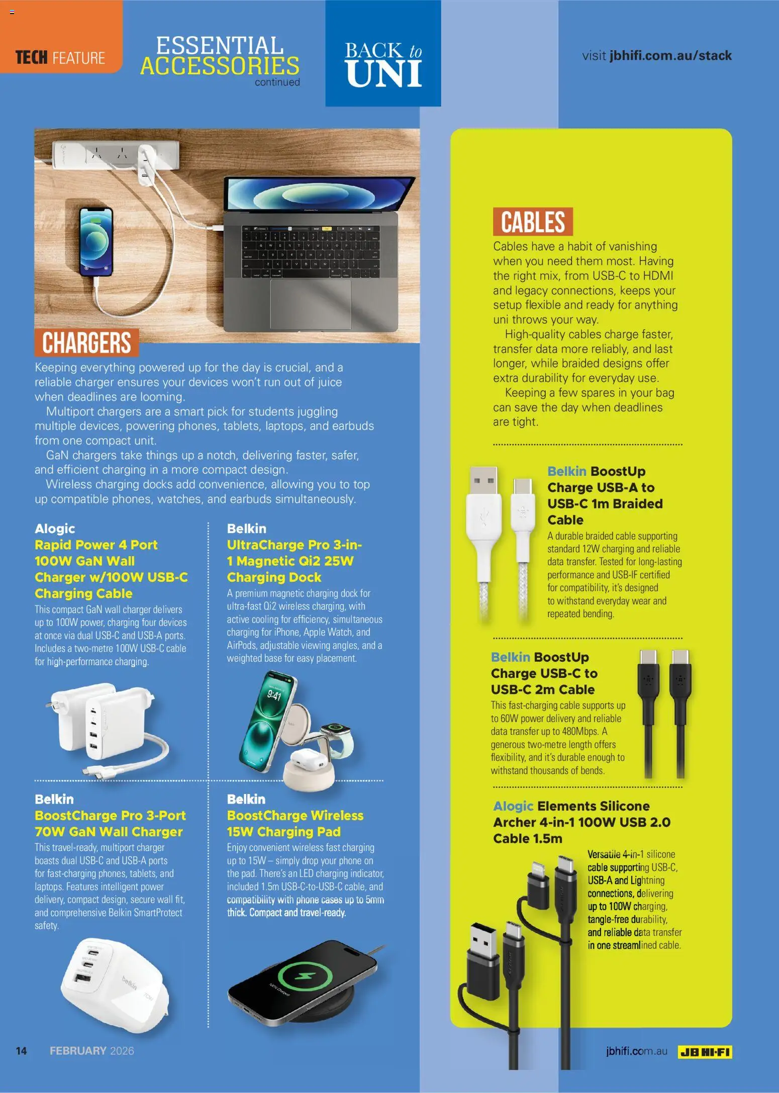 JB Hi-Fi catalogue - valid from 01.02.2026 | Page: 14 | Products: Charger, Juice, Phone, Usb