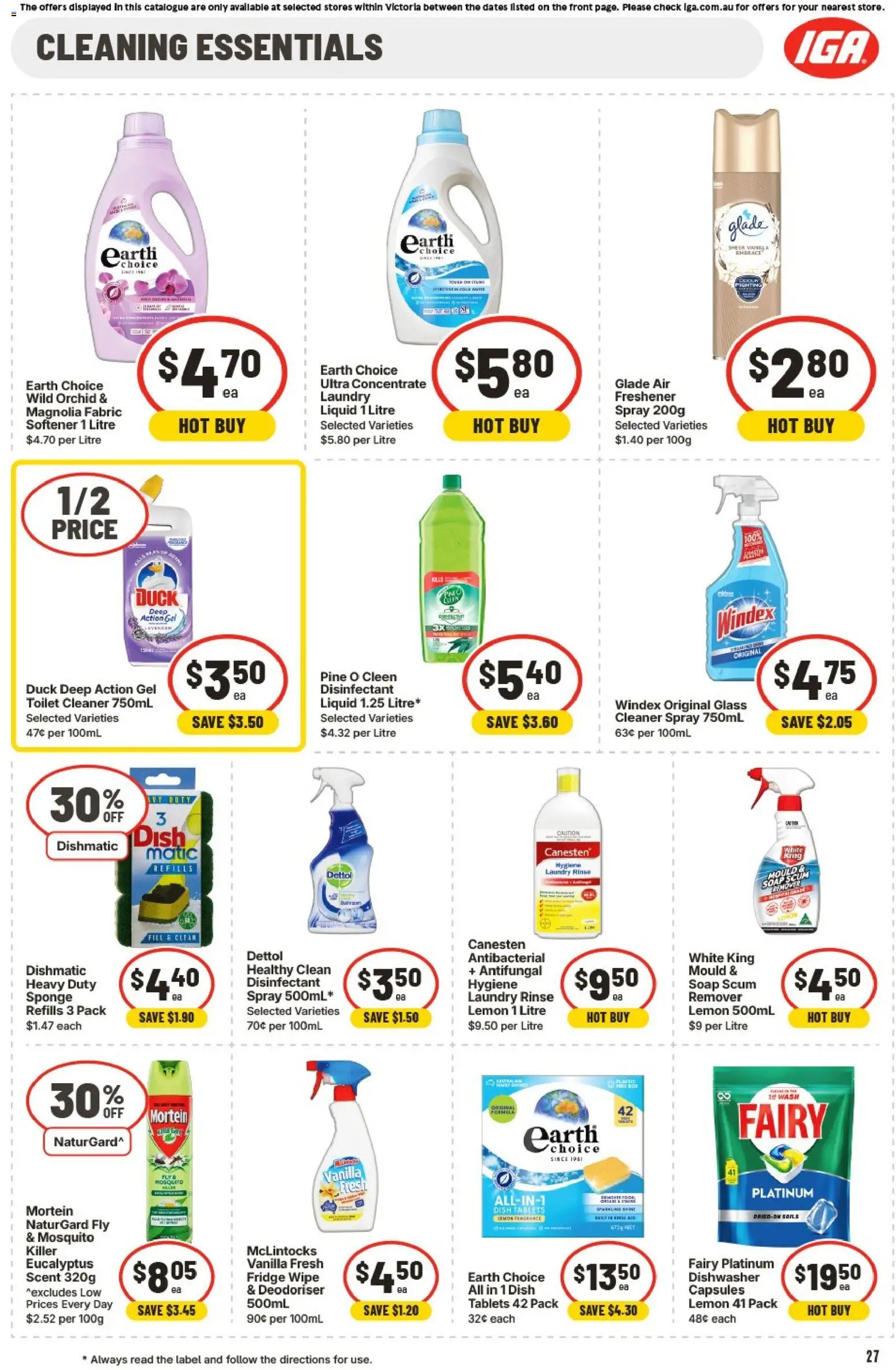 IGA catalogue - valid from 24.12.2025 | Page: 30 | Products: Toilet, Cleaner, Duck, Soap