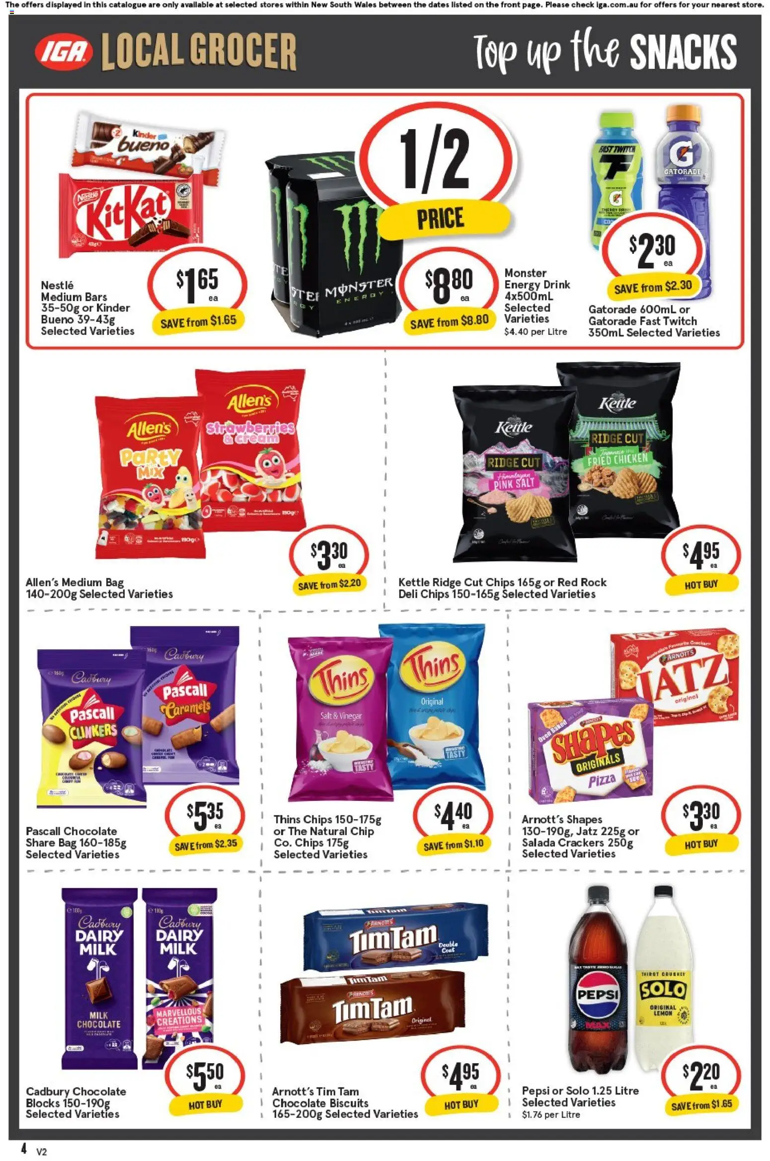 IGA catalogue - valid from 29.10.2025 | Page: 4 | Products: Pizza, Strawberries, Lemon, Oven