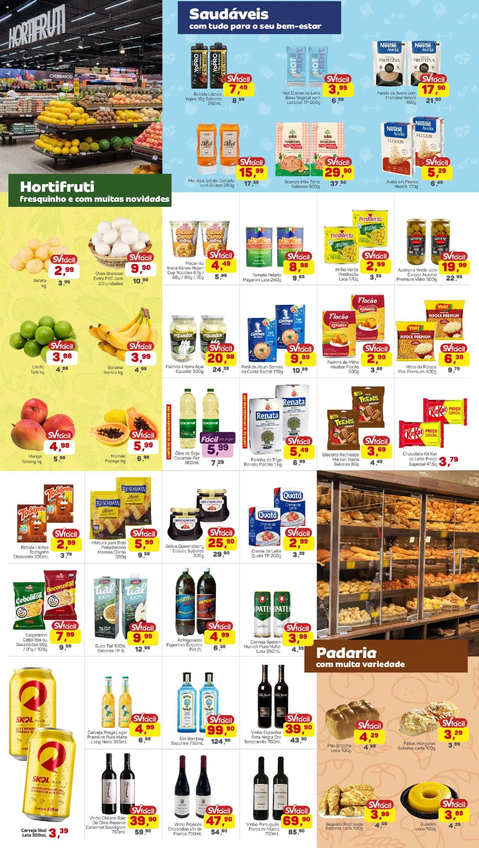 Supermercados São Vicente Folheto - válido de 28.10.2025 | Página: 2 | Produtos: Palmito, Cerveja, Base, Soja