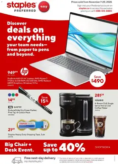 Preview of Staples - Business Flyer from shop Staples valid from 07.11.2025