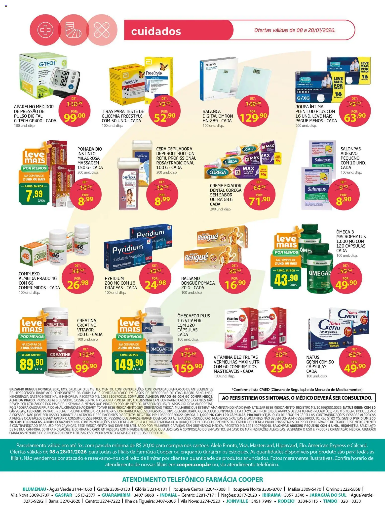 Cooper Folheto - válido de 08.01.2026 | Página: 8 | Produtos: Polivitamínico, Balança, Pomada, Fixador