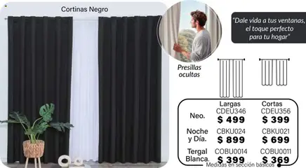 Vista previa de Colchas Concord - Catálogo, nuevo folleto de la tienda, válido en México a partir del 01.08.2025 | Página: 399 | Productos: Cortinas