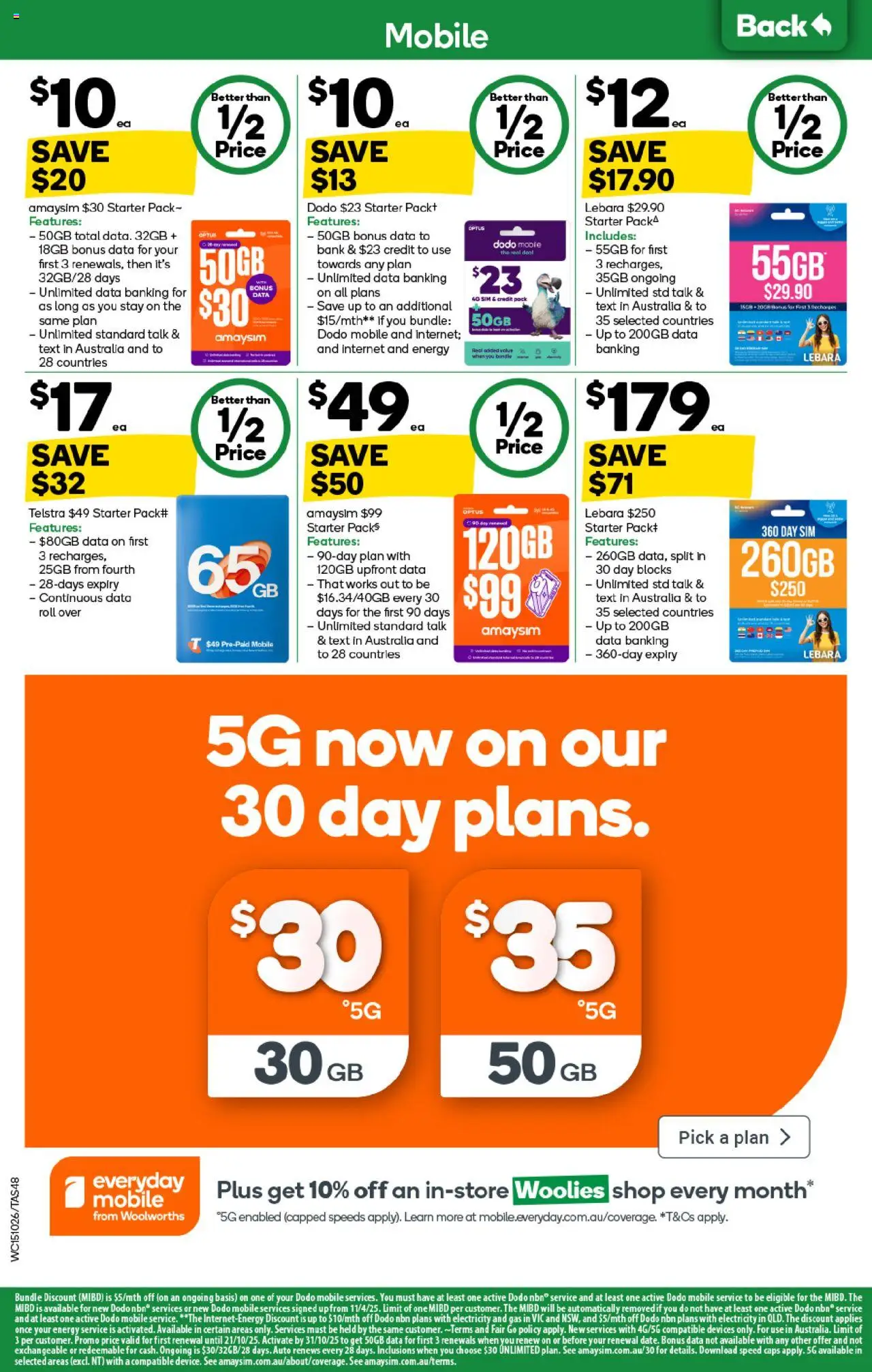 Woolworths catalogue - valid from 15.10.2025 | Page: 48 | Products: Mobile