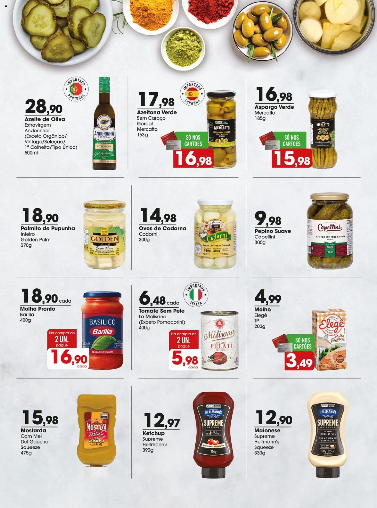 Zaffari Folheto - válido de 03.03.2026 | Página: 3 | Produtos: Palmito, Ovos, Mel, Pepinos