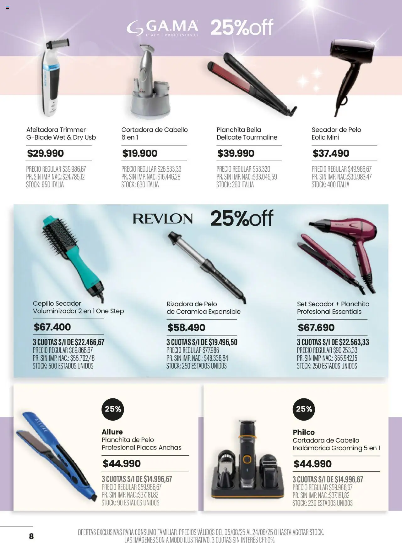 Pigmento ofertas │ válido desde el 05.08.2025 | Página: 8 | Productos: Cortadora de cabello, Usb, Secador de pelo, Afeitadora