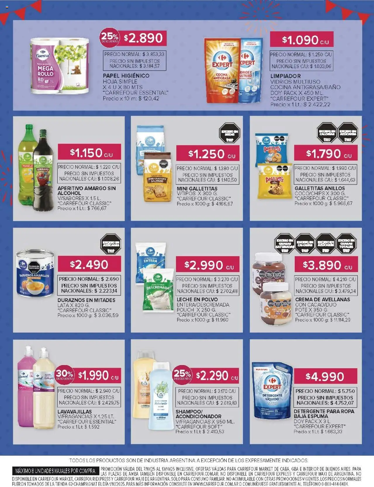 Carrefour Market catálogo │ válido desde el 07.10.2025 | Página: 10 | Productos: Leche en polvo, Detergente, Leche, Crema