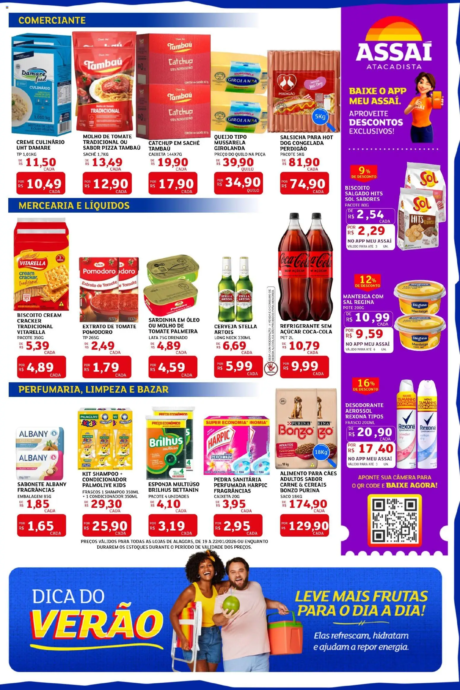 Assaí Atacadista Folheto - válido de 19.01.2026 | Página: 2 | Produtos: Pedra sanitária, Biscoito, Leite, Sabonete