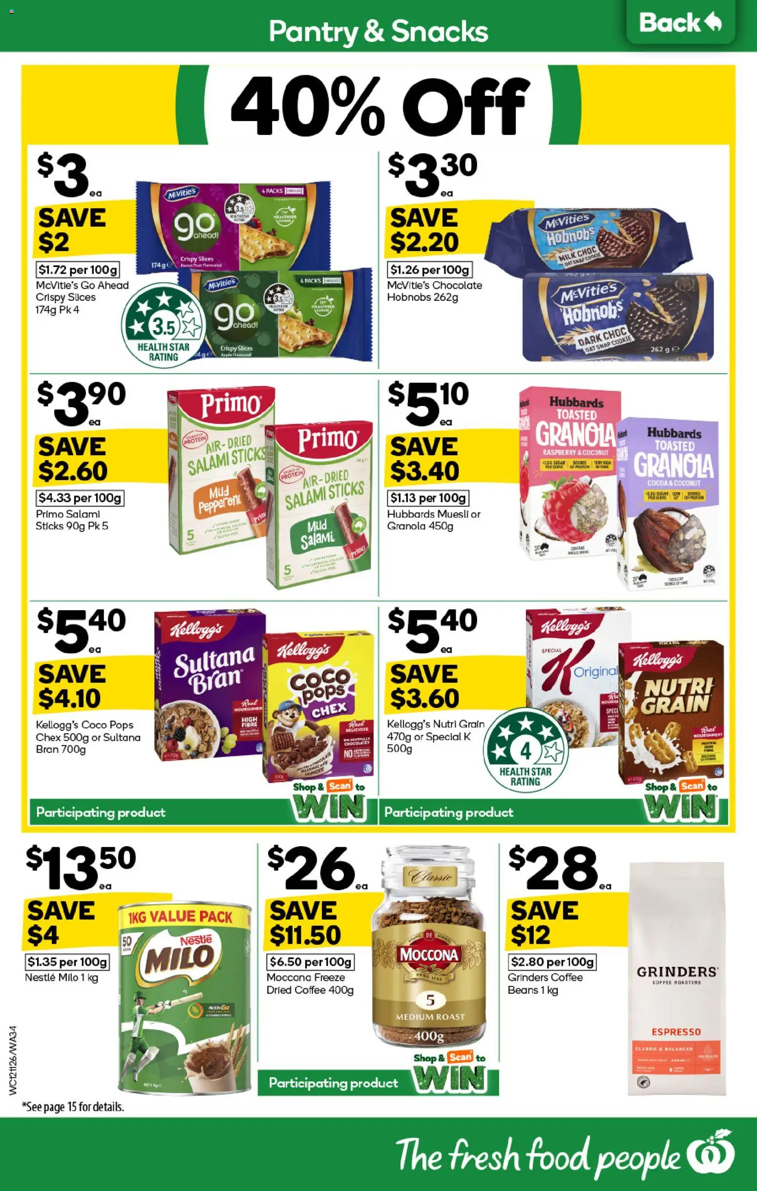 Woolworths catalogue - valid from 12.11.2025 | Page: 34 | Products: Coffee, Salami, Raspberry, Moccona