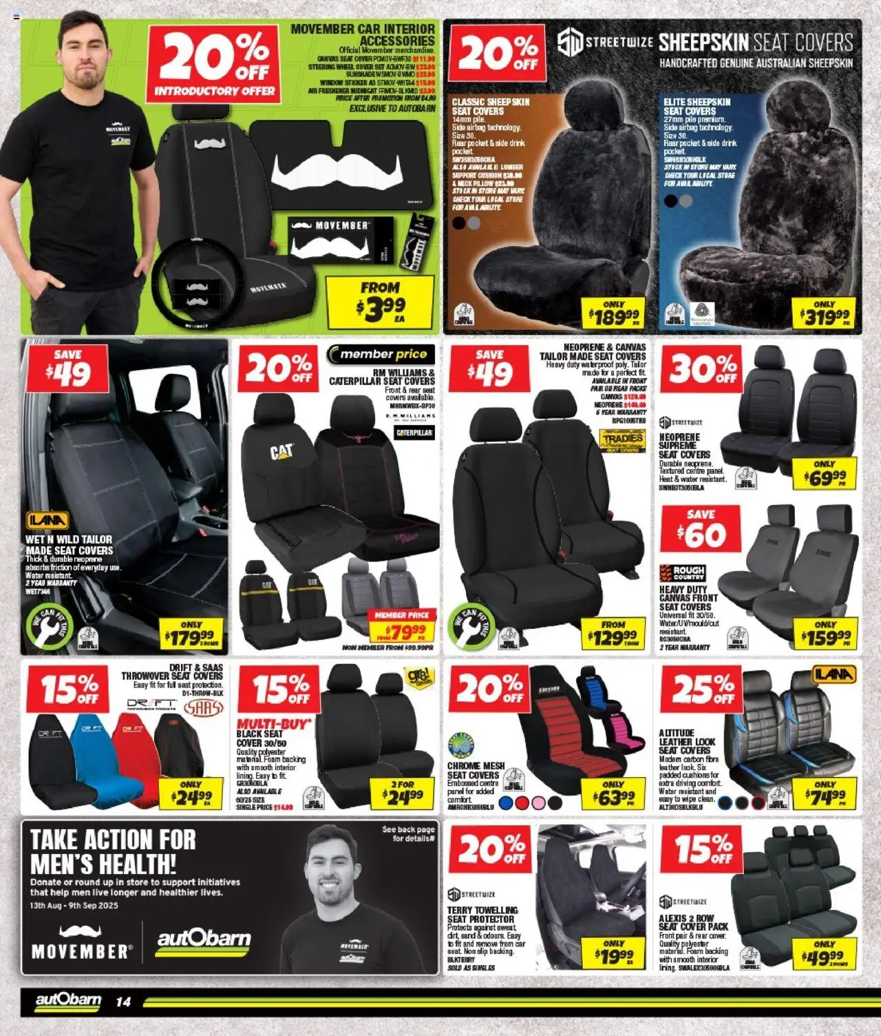 Autobarn catalogue - valid from 13.08.2025 | Page: 14 | Products: Cushion, Terry, Slip, Accessories