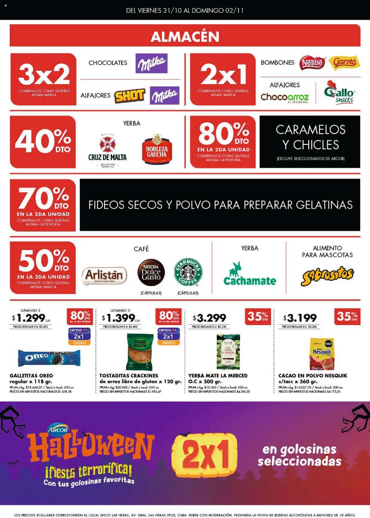Disco - Ofertas | Córdoba │ válido desde el 31.10.2025 | Página: 2 | Productos: Mate, Bombones, Chicles, Golosinas
