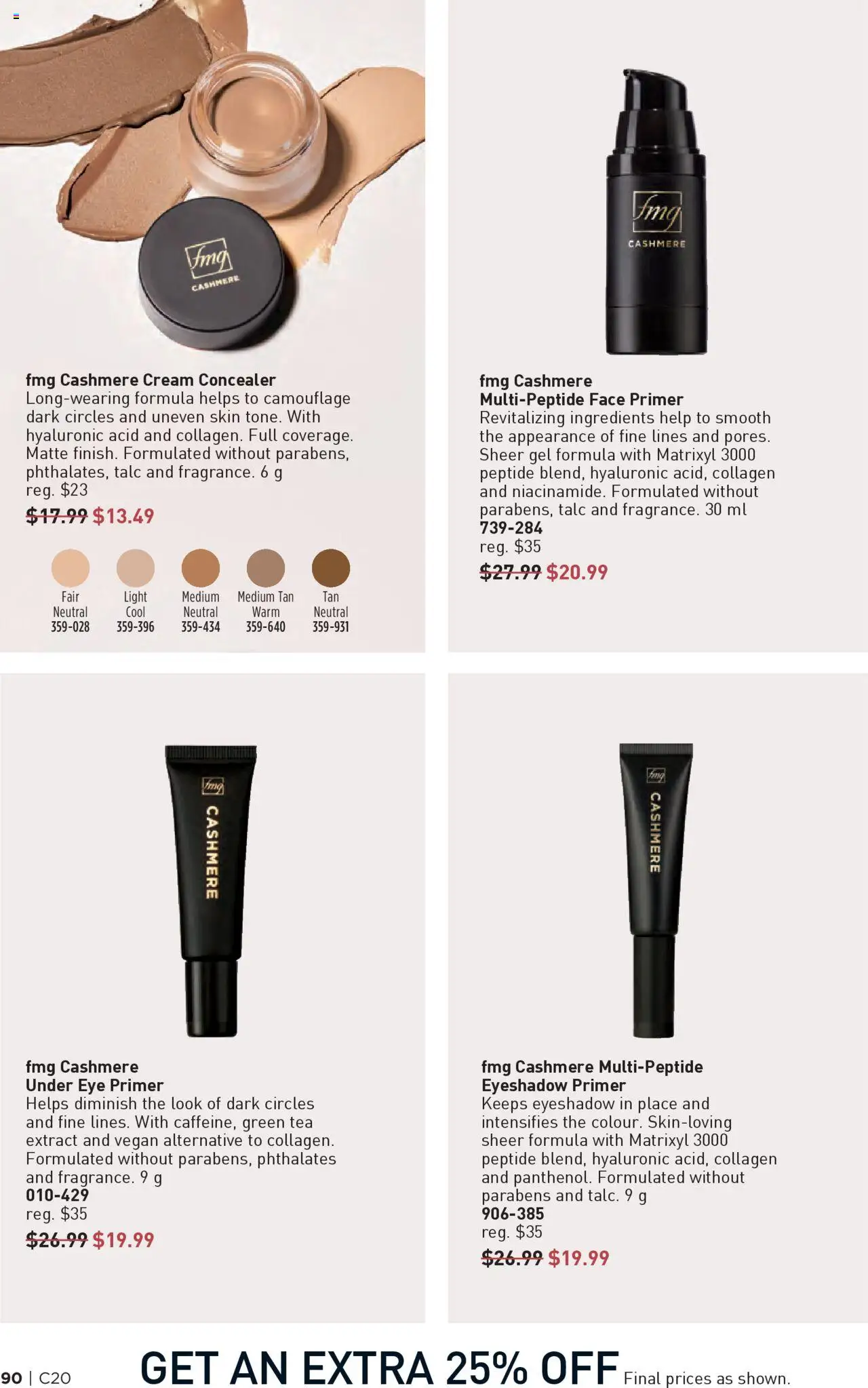 Avon flyer valid from 25.09.2025 | Page: 90 | Products: Tea, Cream, Concealer