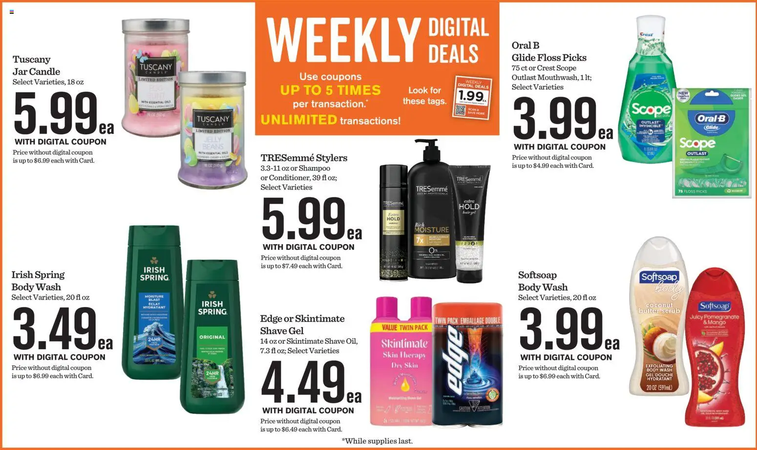 Mariano's Weekly Ad - valid from 18.03.2026 | Page: 5 | Products: Butter, Body Wash, Shave Gel, Mango