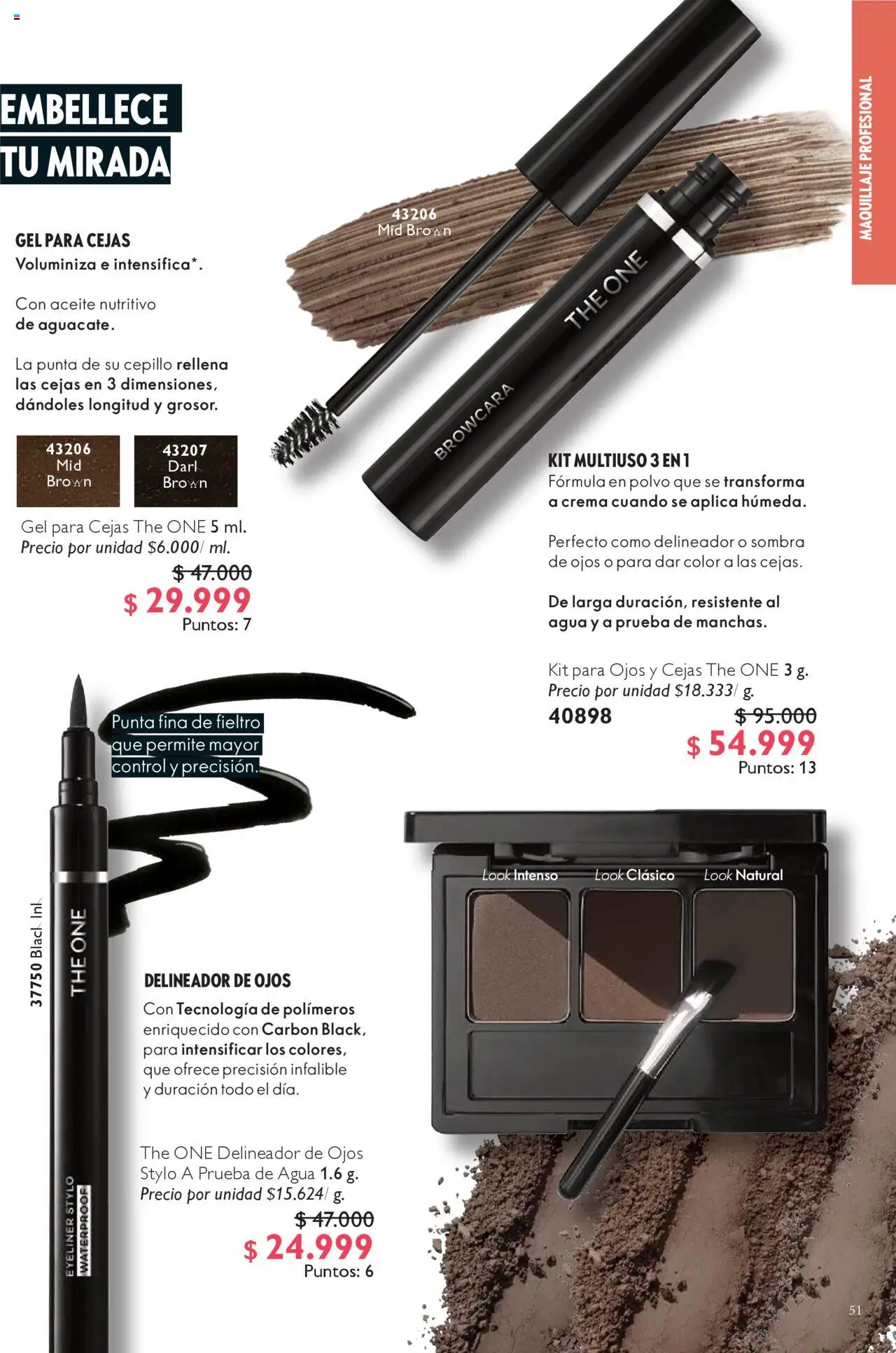 Oriflame revista - valida desde el 04.10.2025 | Página: 51 | Productos: Agua, Maquillaje, Polvo, Cepillo