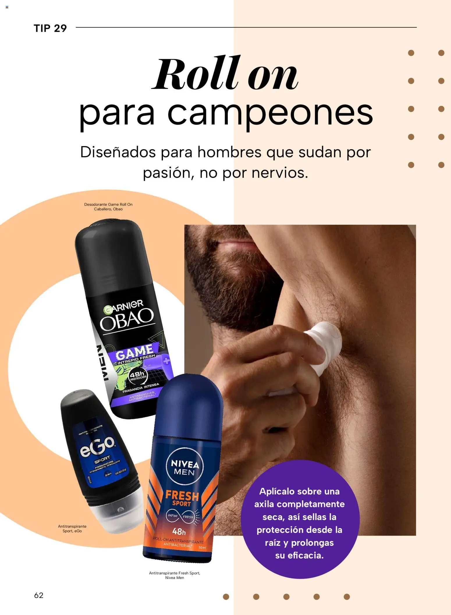 Nuevas ofertas de Chedraui válidas en toda la República Mexicana desde el 24.10.2025. ¡Encuentra las mejores ofertas en Chedraui folleto Vive Bella! | Página: 62 | Productos: Desodorante, Antitranspirante, Fragancia, Sobre