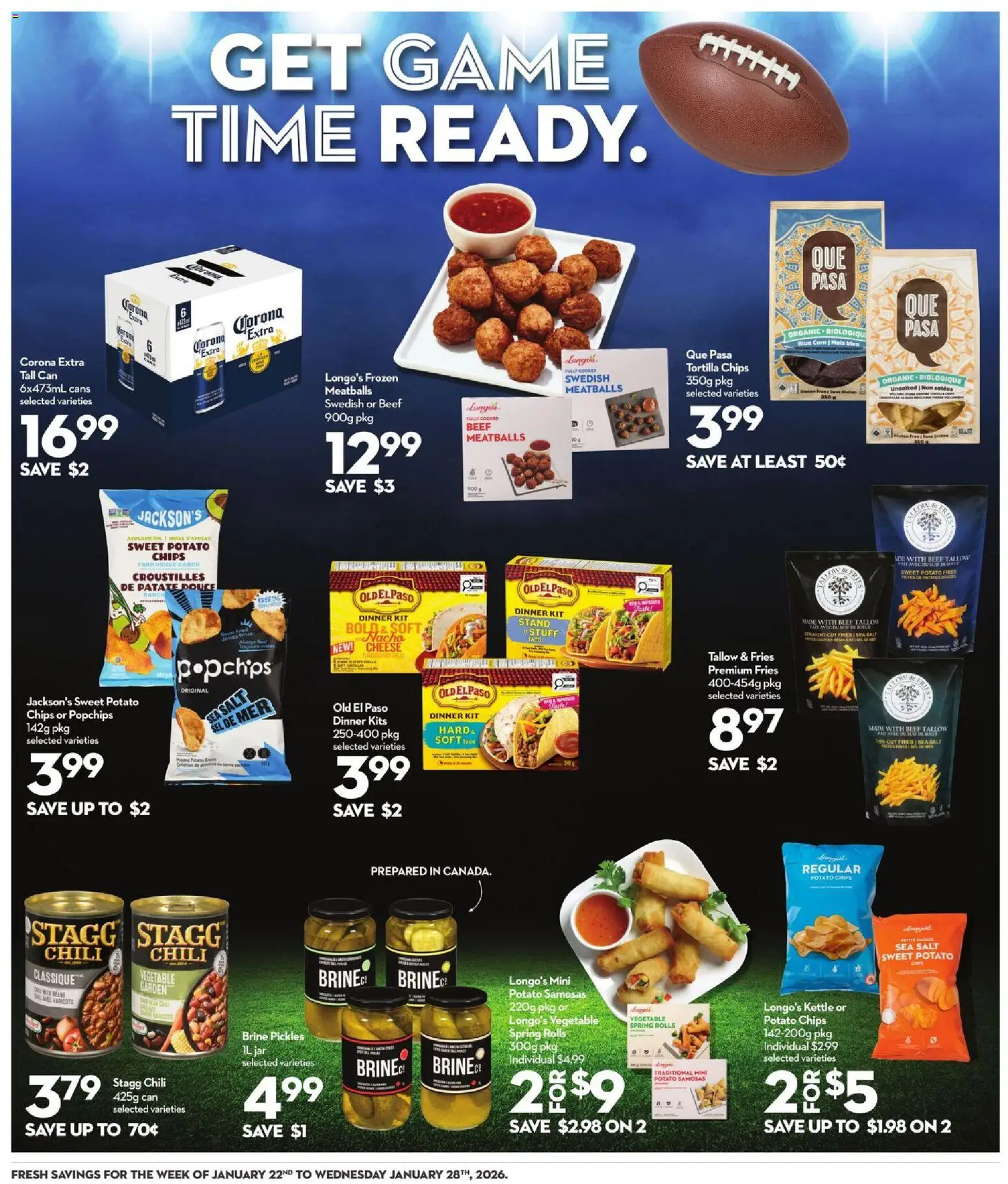 Longo's flyer valid from 22.01.2026 | Page: 11 | Products: Beef, Chips, Kettle, Cheese