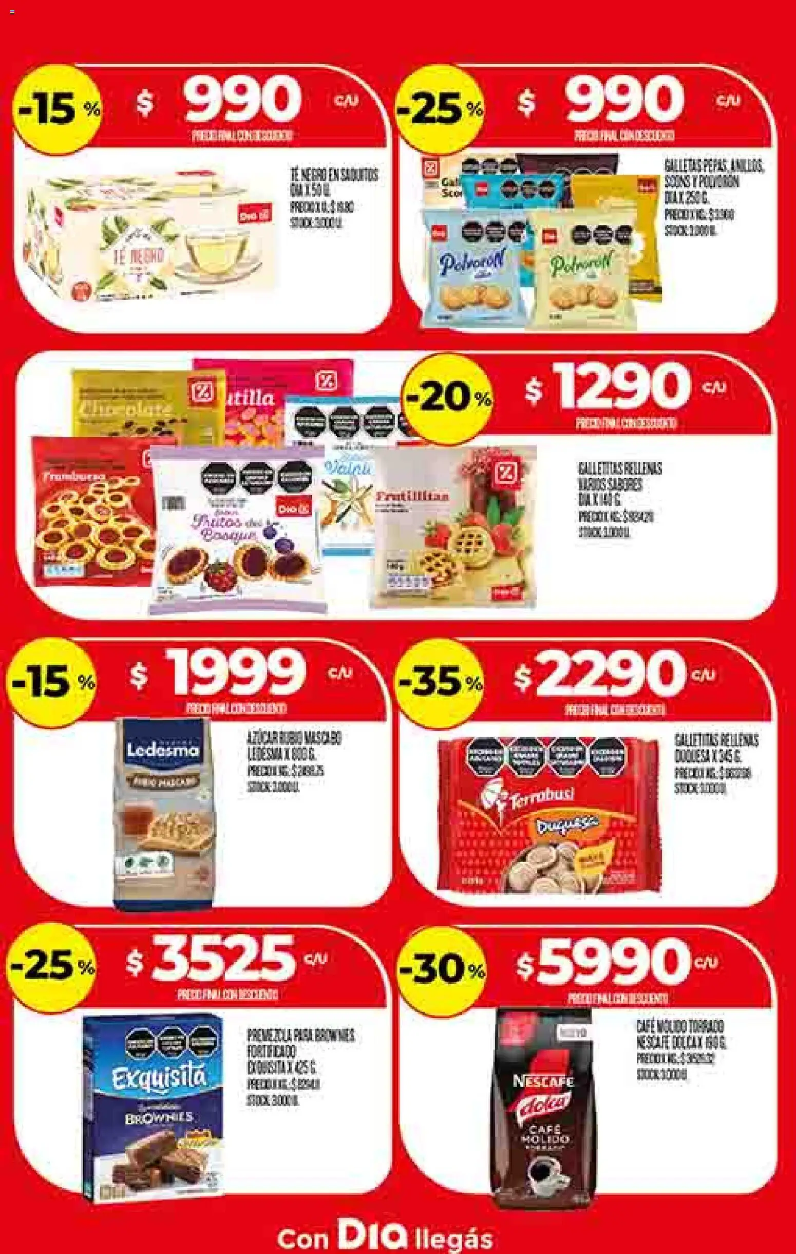 Supermercado DIA Ofertas │ válido desde el 04.03.2026 | Página: 19 | Productos: Galletitas, Café, Té, Galletas