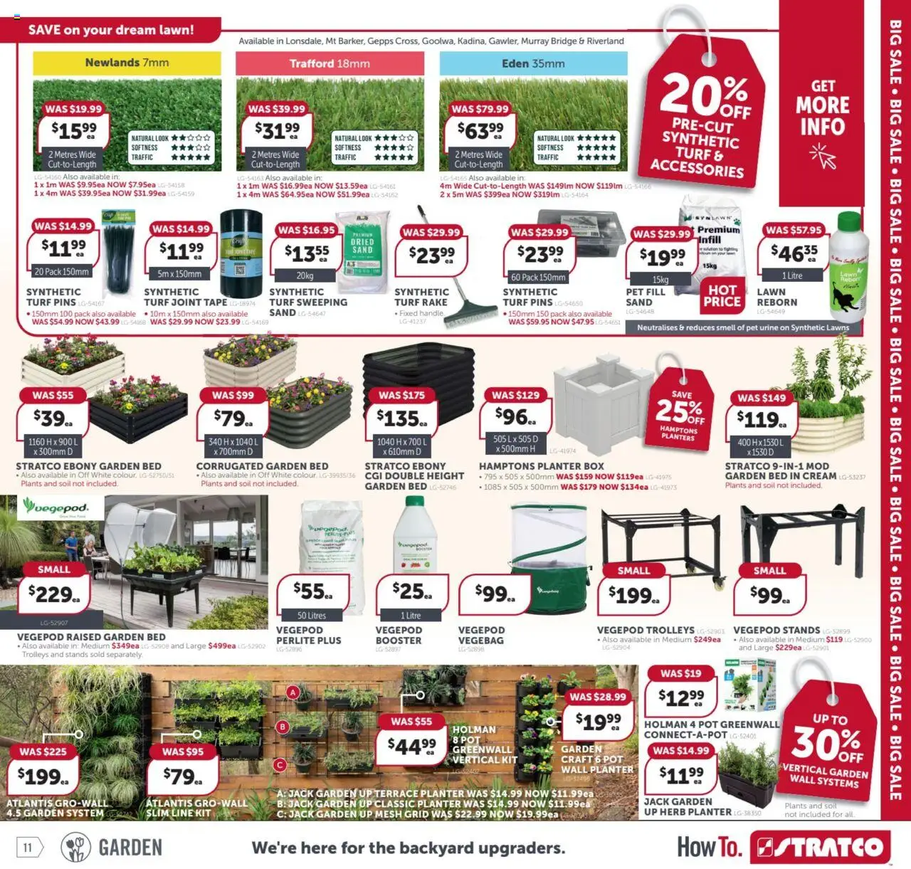 Stratco catalogue - valid from 19.09.2025 | Page: 11 | Products: Box, Pot, Turf, Accessories