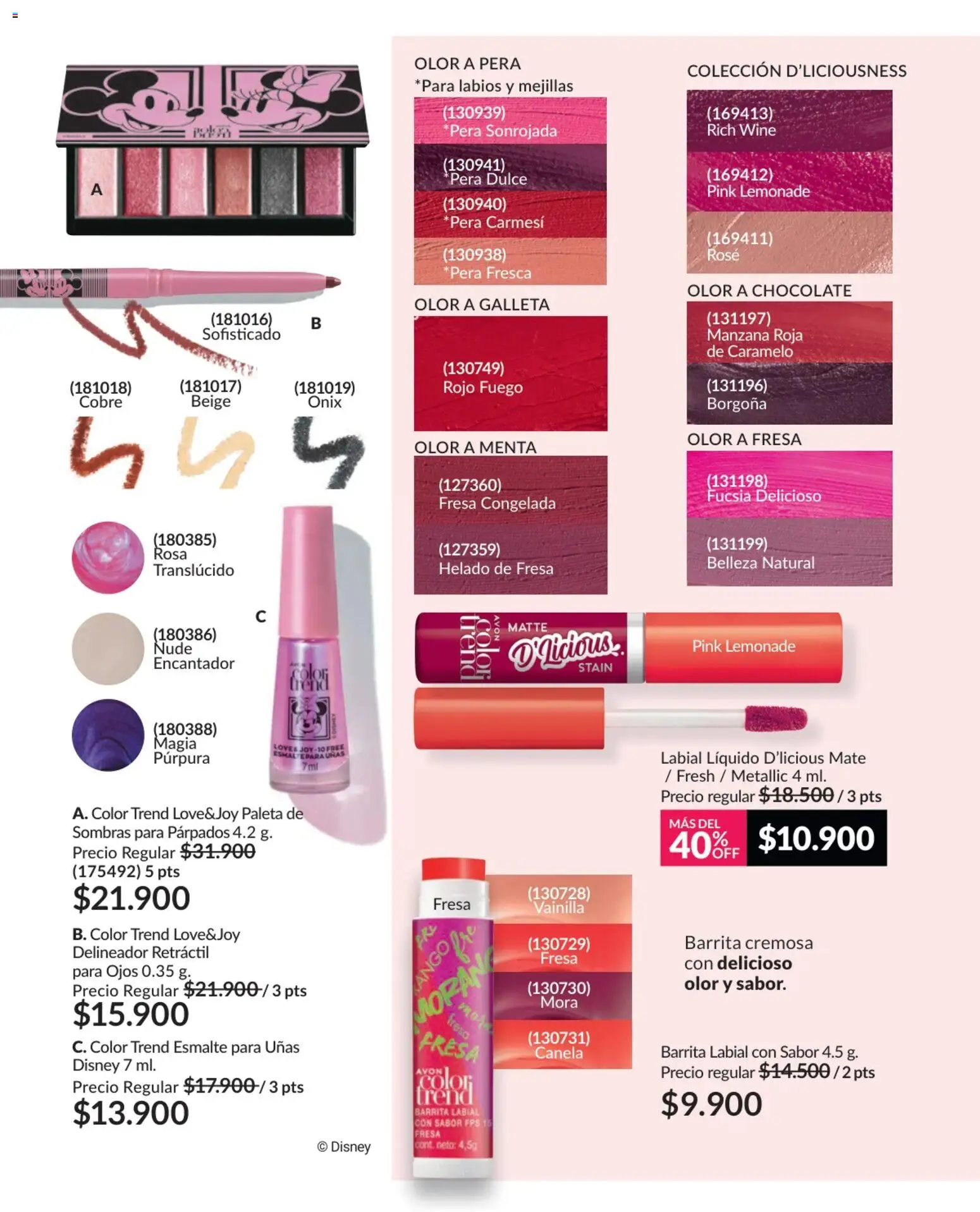 Avon revista - valida desde el 17.11.2025 | Página: 42 | Productos: Fresa, Delineador, Chocolate, Pera