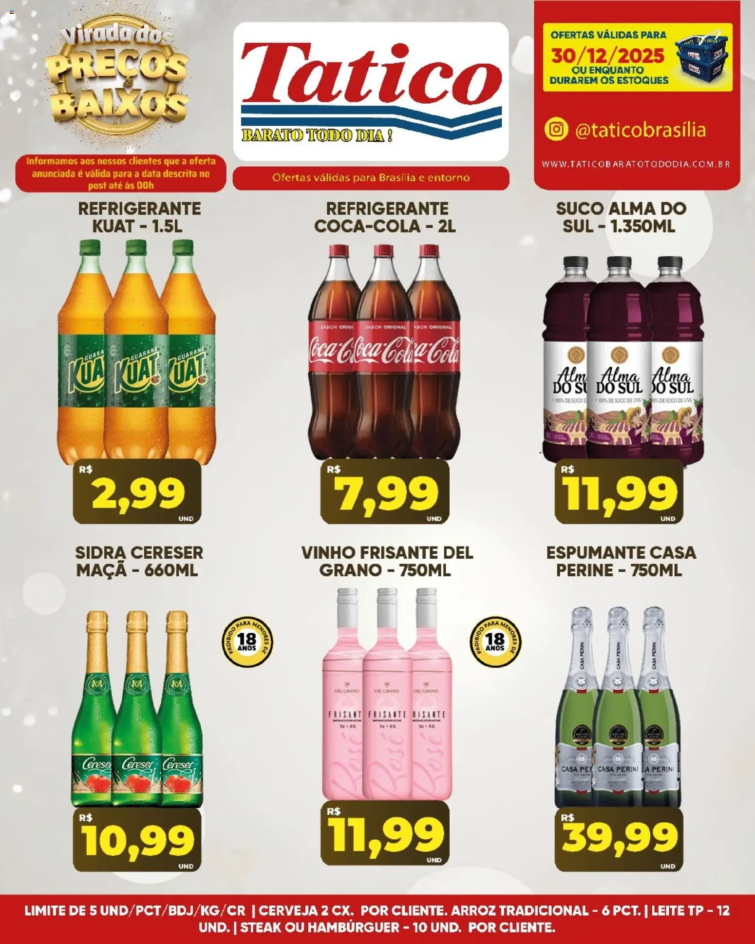 Tatico Folheto - válido de 30.12.2025 | Página: 6 | Produtos: Guaraná, Cola, Leite, Pá